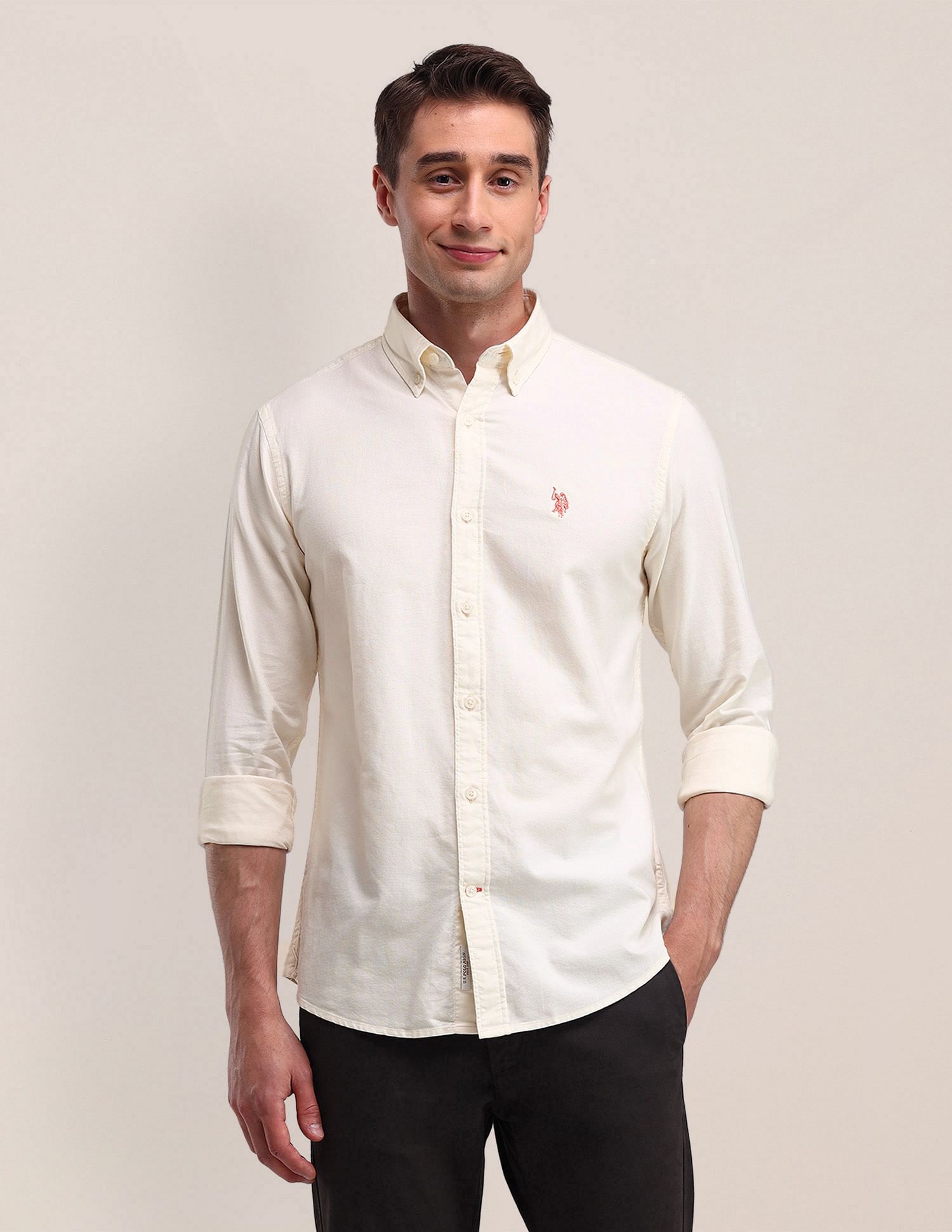 U.S. Polo Assn. Tailored Fit Solid Shirt
