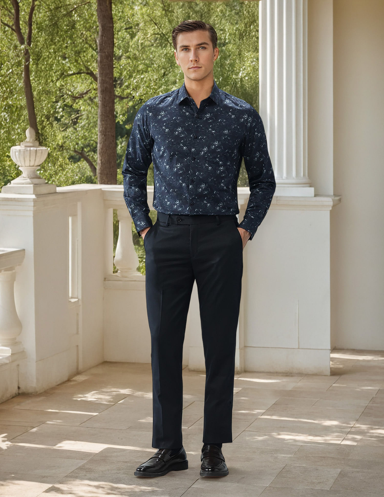 Arrow Regular Fit Twill Printed Shirt
