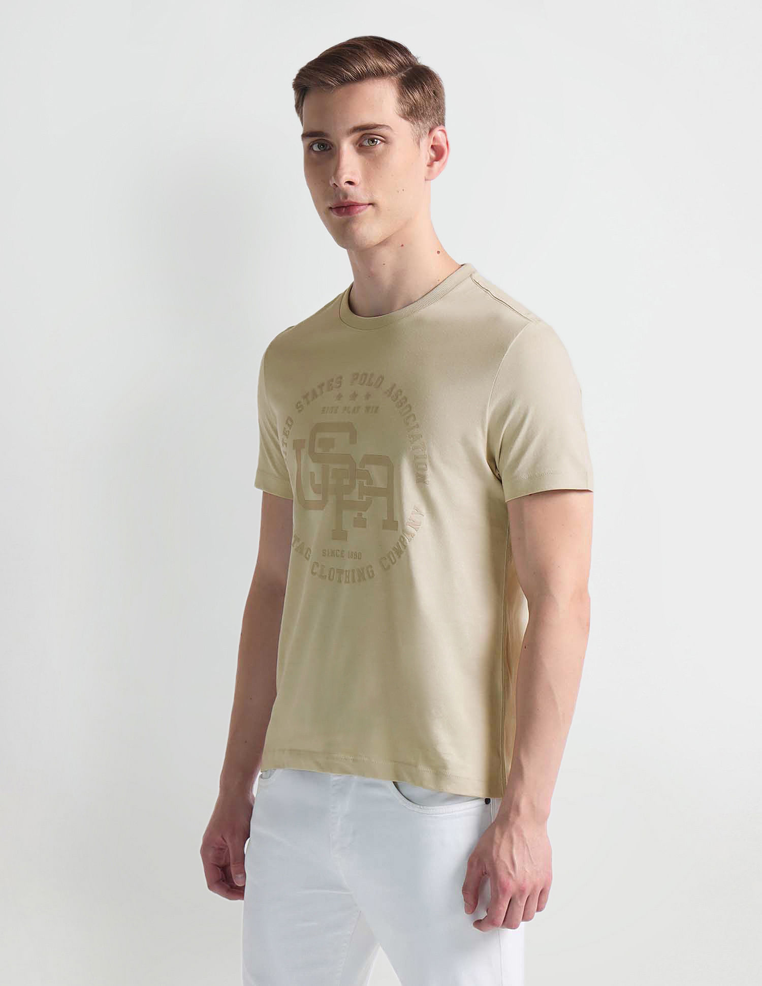 U.S. Polo Assn. Denim Co. Tonal Branding Heathered T-Shirt