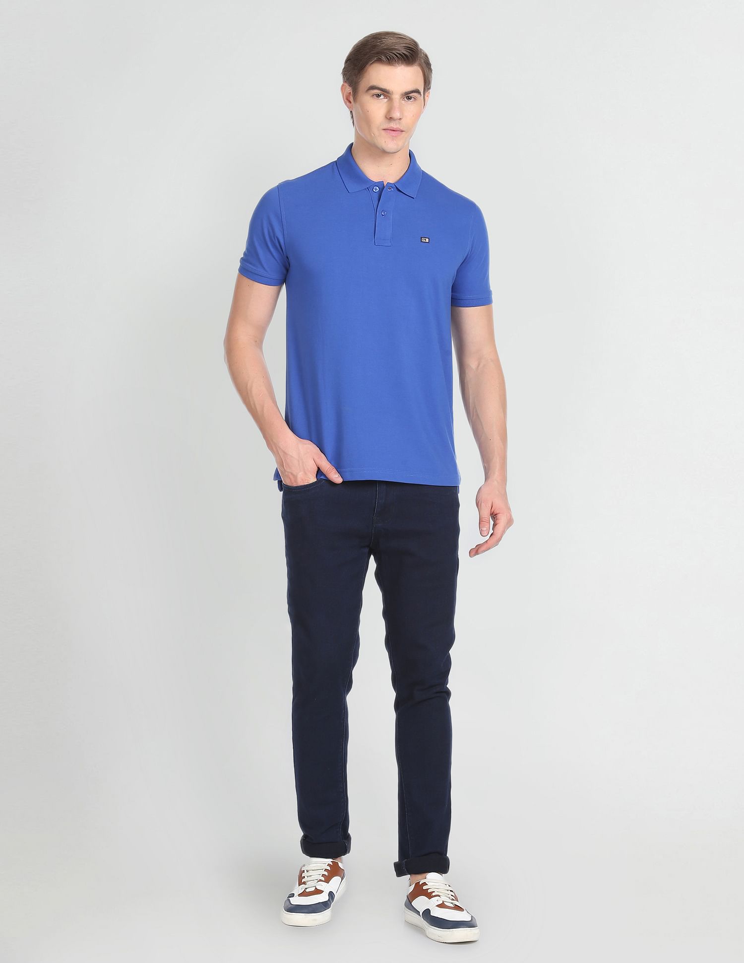 Arrow Sport Solid Pique Polo Shirt