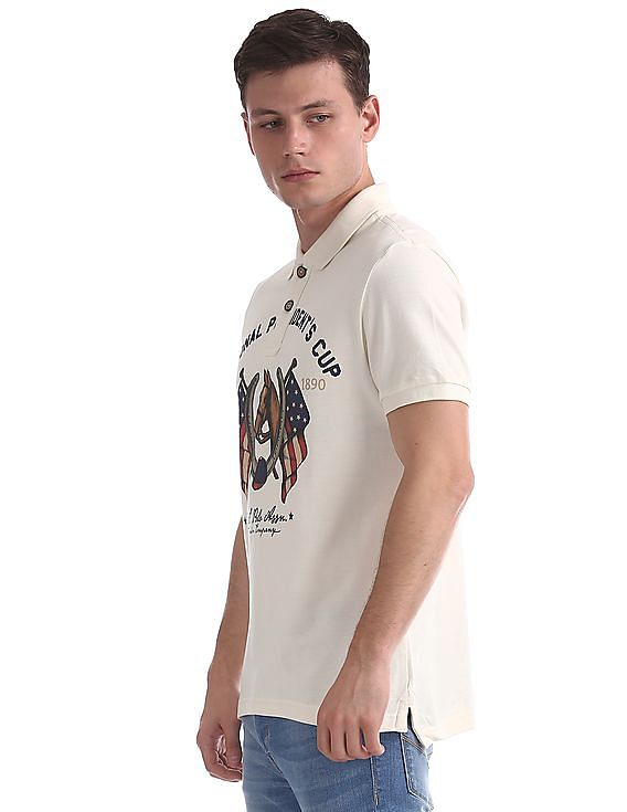 U.S. Polo Assn. Denim Co. Muscle Fit Printed Polo Shirt