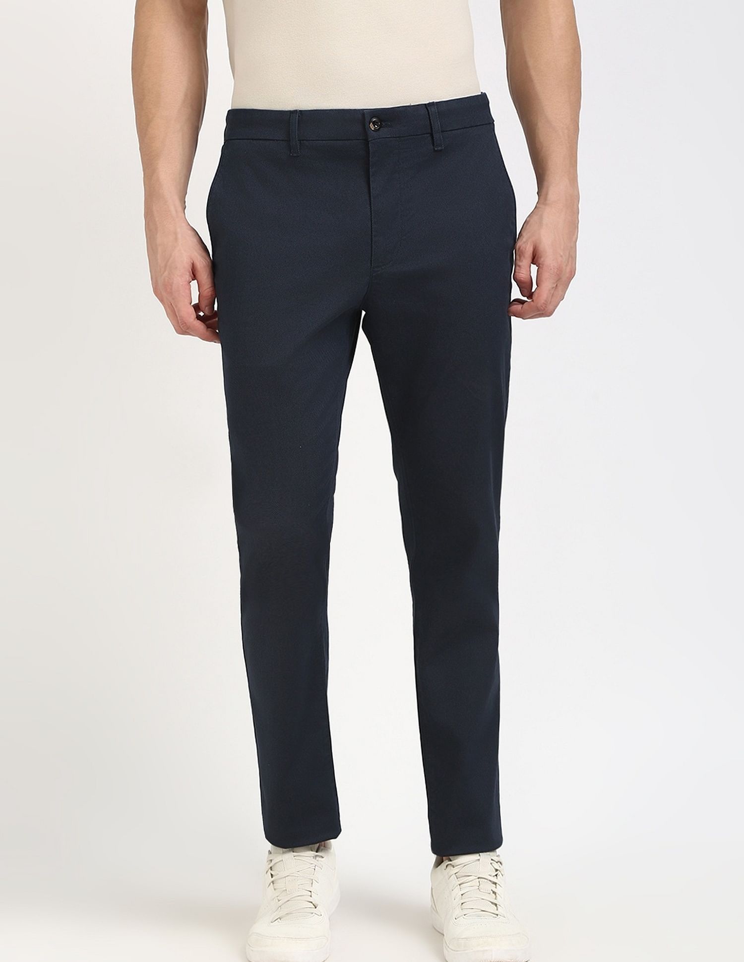 Tommy Hilfiger Navy Men's Trousers for Professional Style