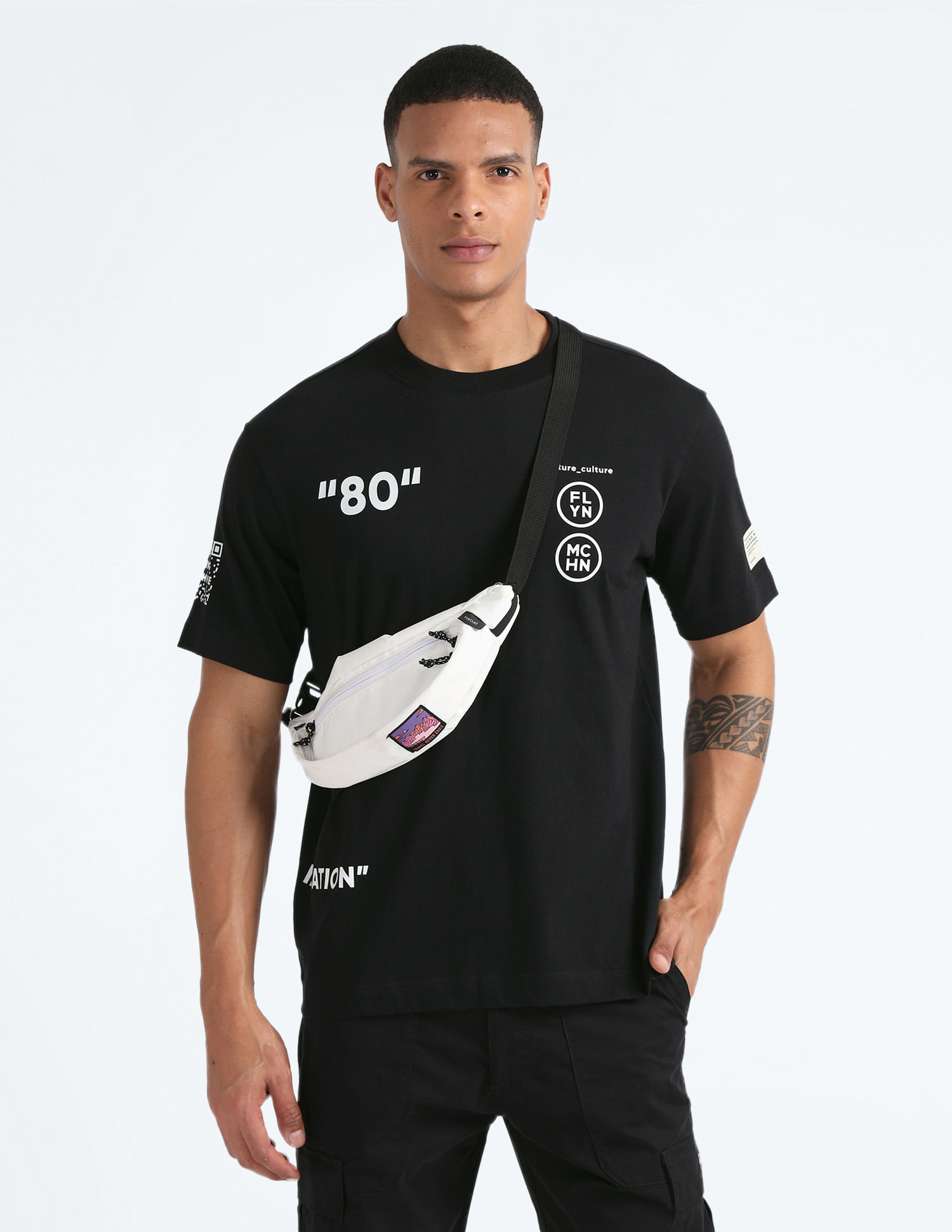 Buy Flying Machine Glow In The Dark Oversized T-Shirt - NNNOW.com