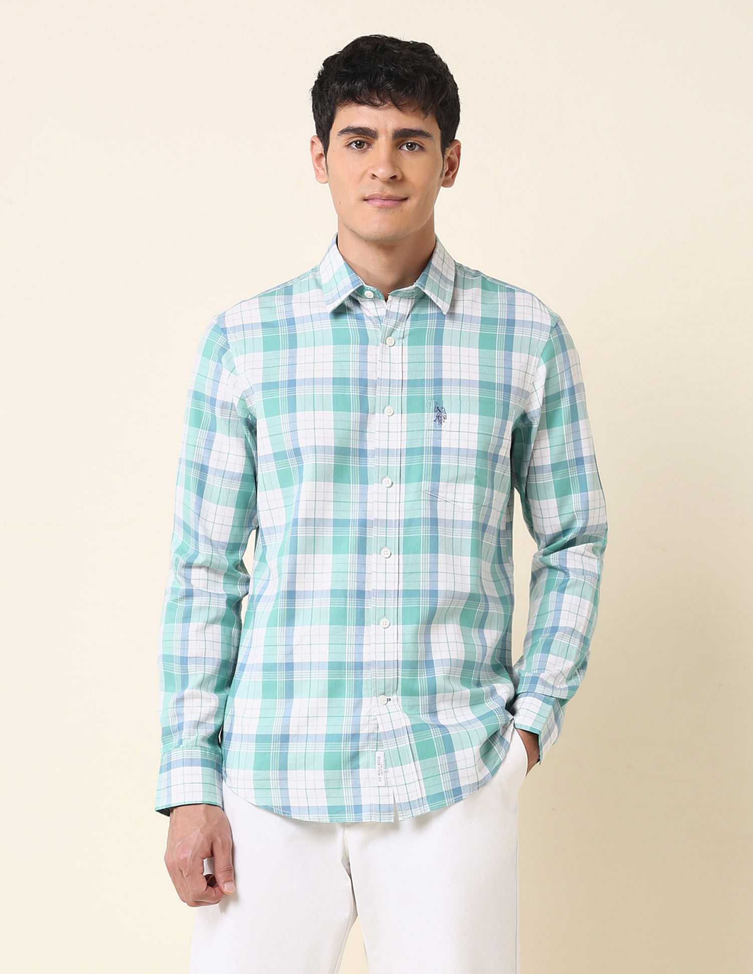 U.S. Polo Assn. Tartan Checked Tailored Fit Shirt