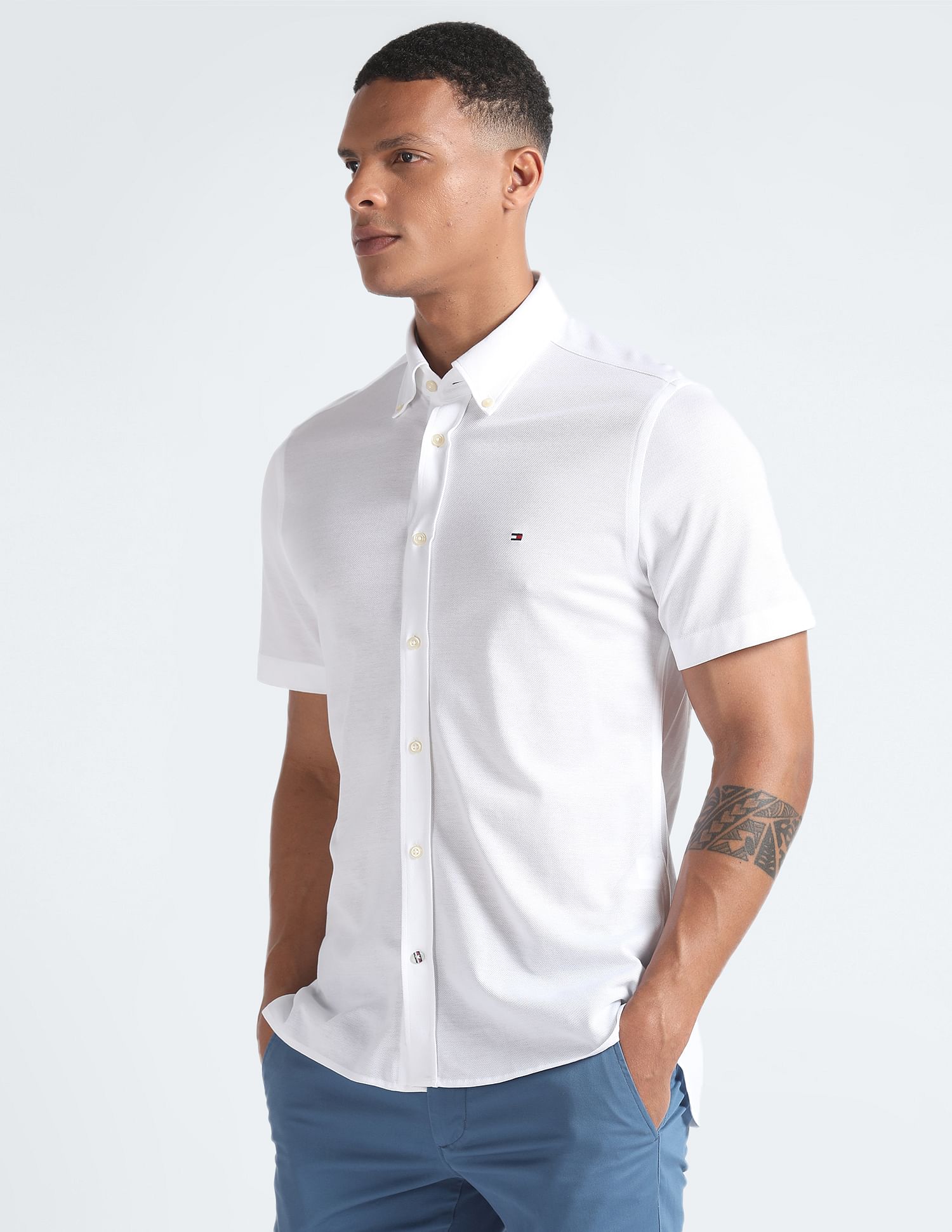 Tommy Hilfiger Organic Cotton 1985 Knitted Shirt