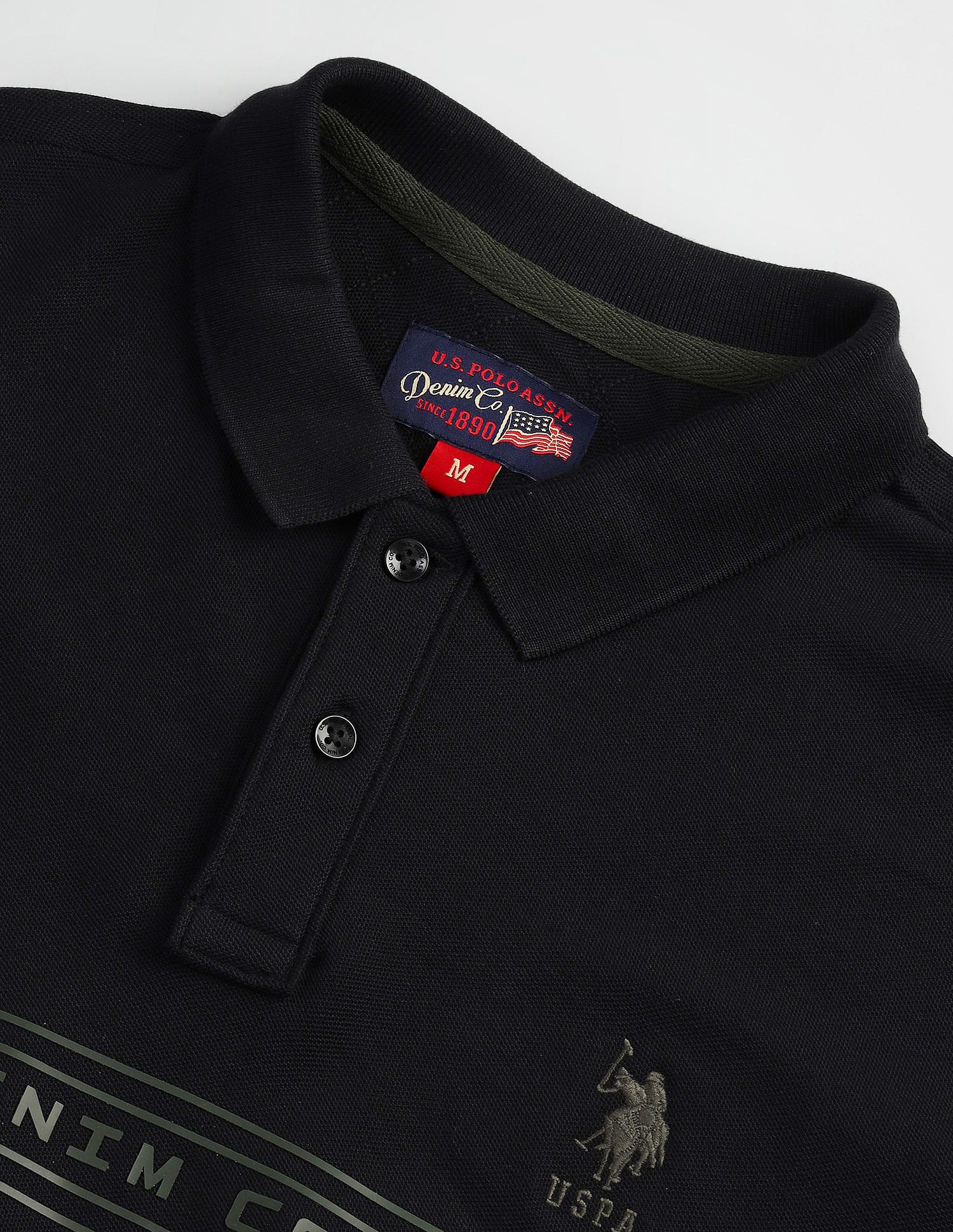 U.S. Polo Assn. Denim Co. Colour Block Muscle Fit Polo Shirt