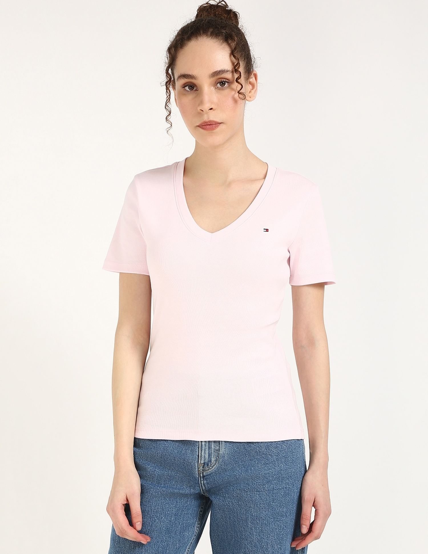 Tommy Hilfiger Solid Slim-Fit Cotton T-Shirt