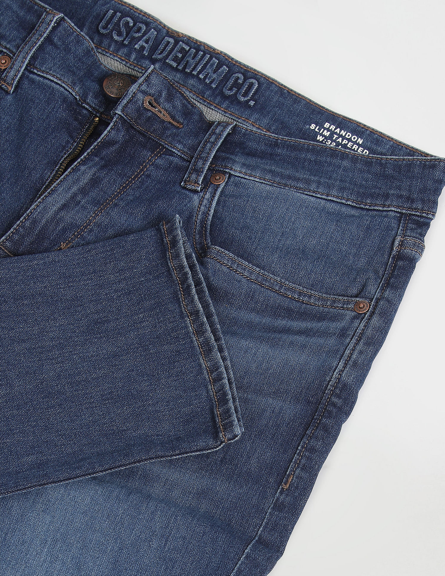 U.S. Polo Assn. Denim Co. Brandon Slim Tapered Fit Blue Jeans