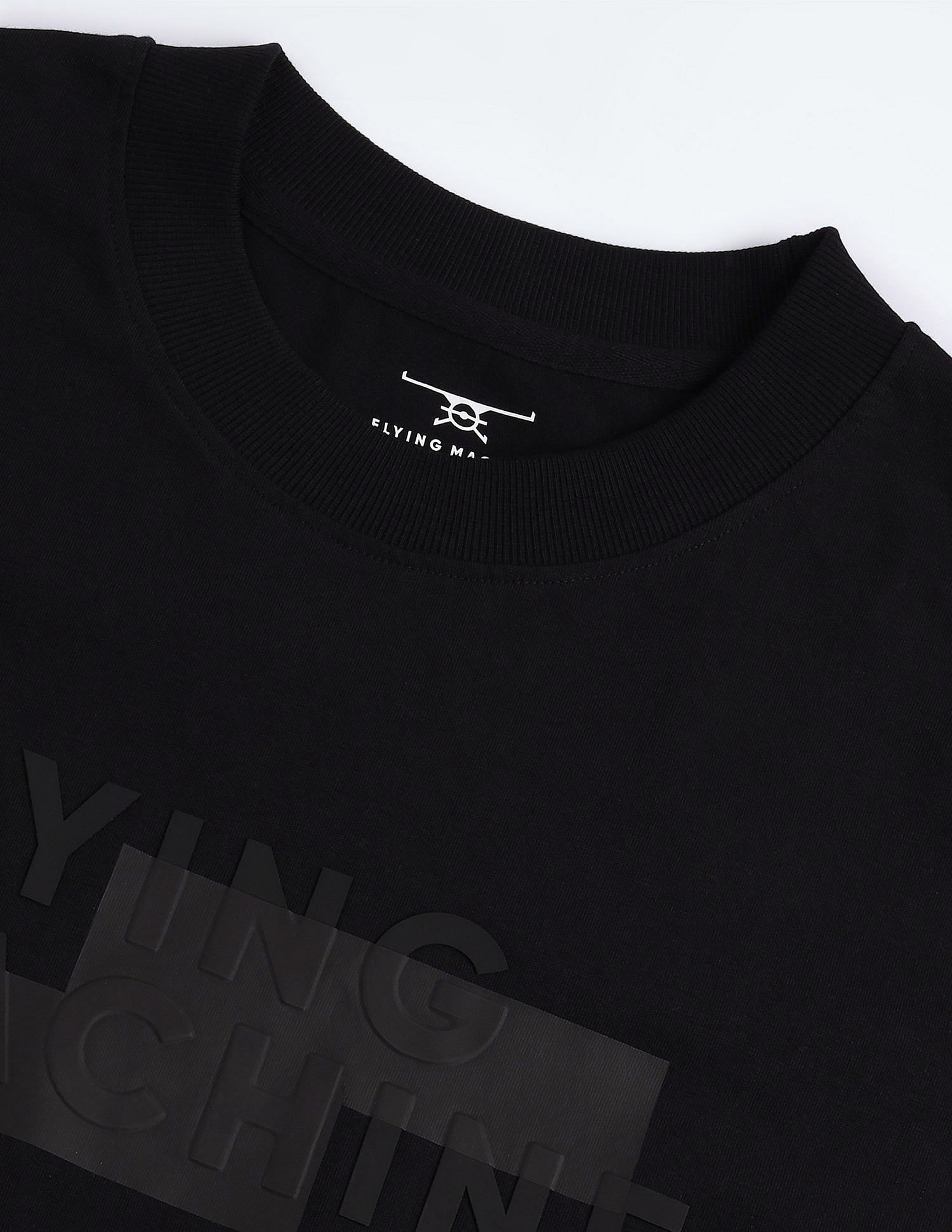 Flying Machine Oversized Brand Print T-Shirt