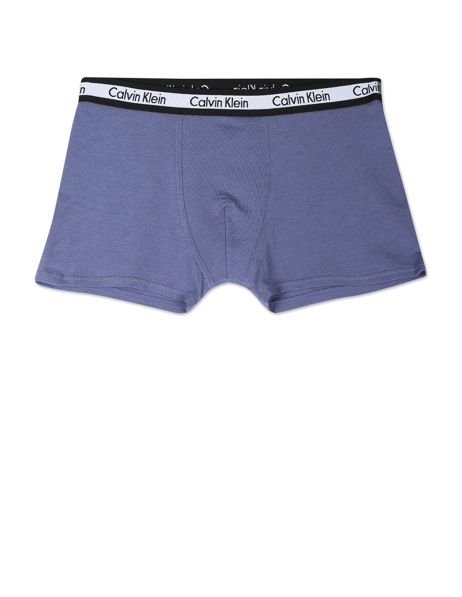 Buy Calvin Klein Underwear Mid Rise Branded Waistband Trunks