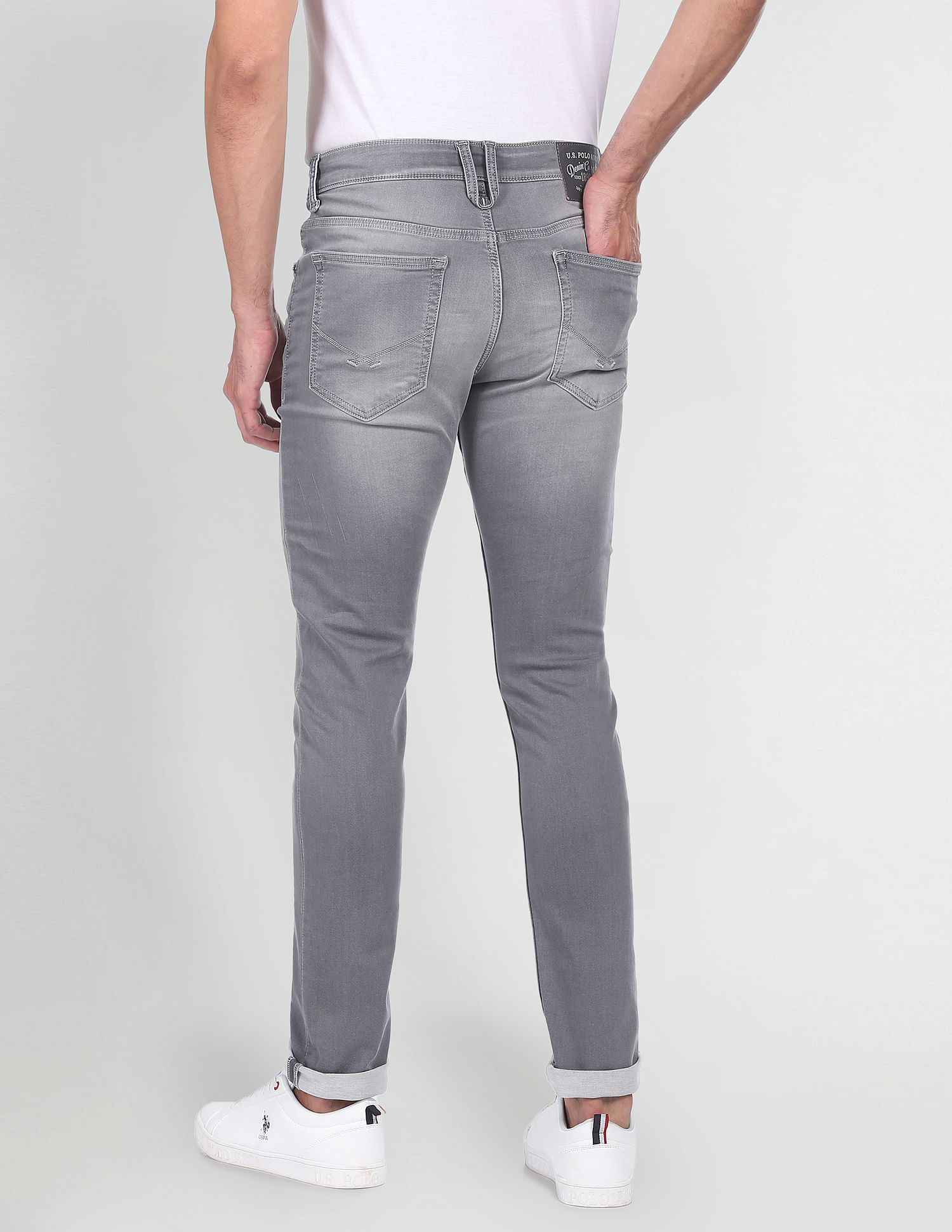 U.S. Polo Assn. Denim Co. Regallo Skinny Fit Grey Jeans