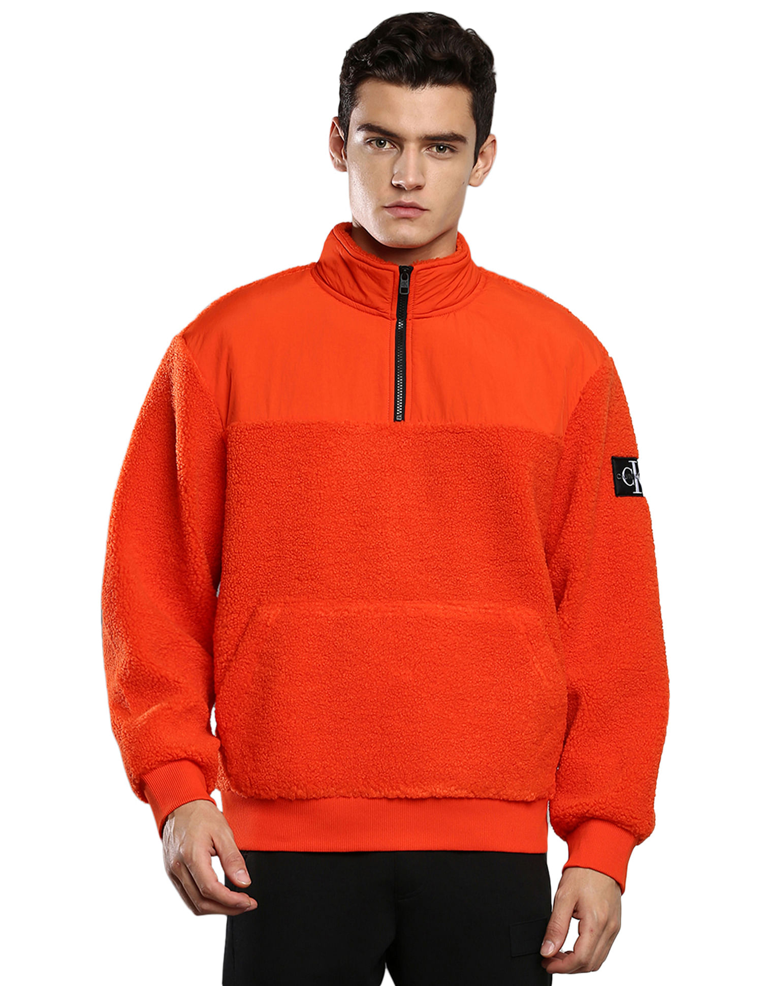 Orange store sherpa hoodie