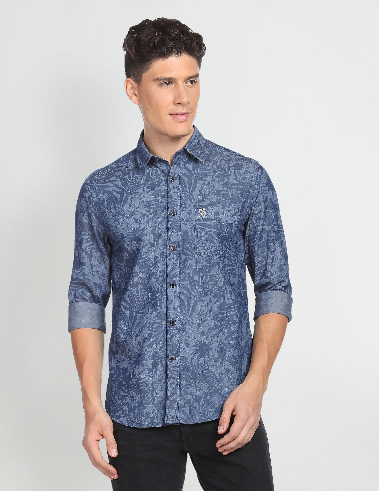 U.S. Polo Assn. Denim Co. Classic Floral Print Shirt