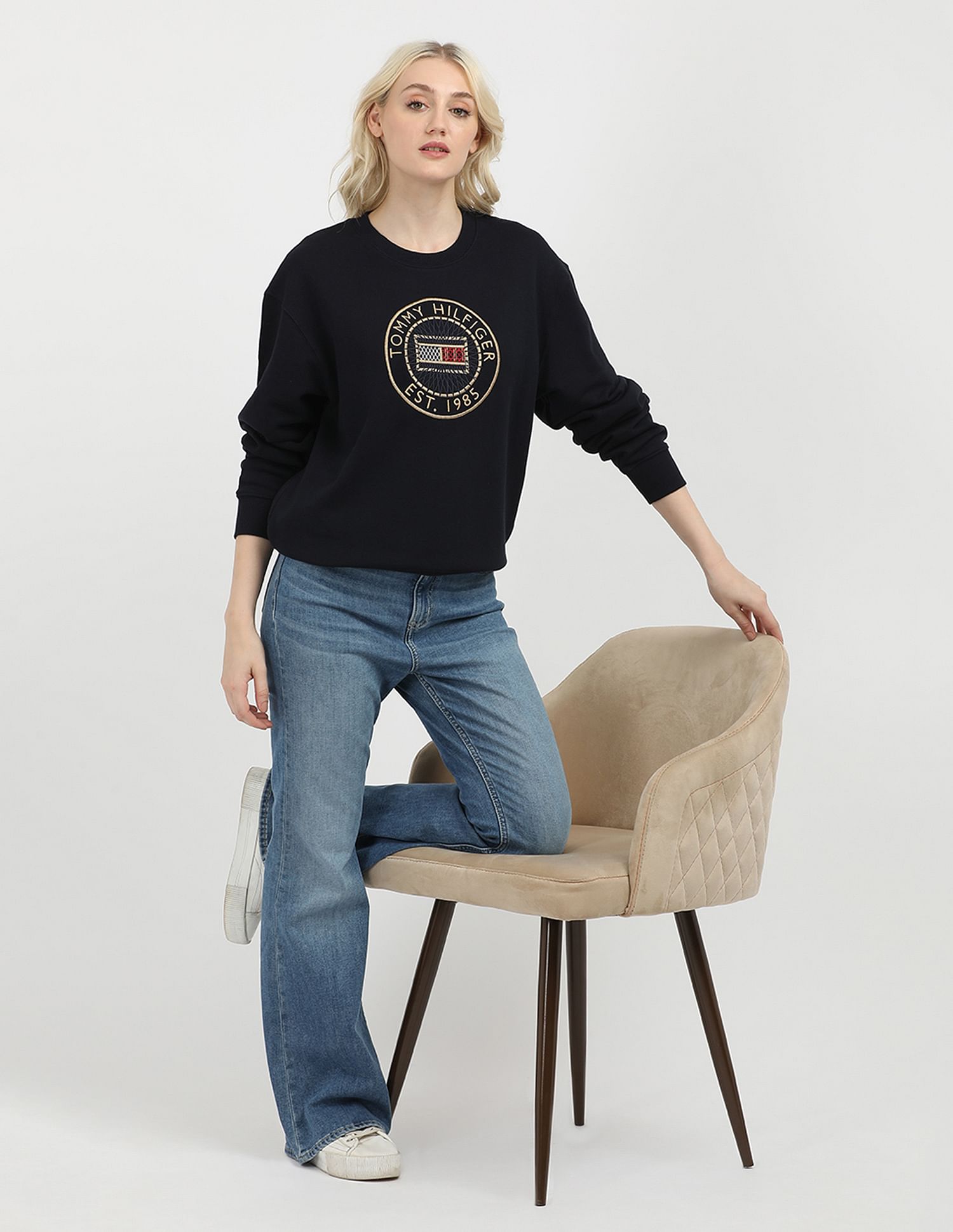 Tommy icons nautical logo sweatshirt sale