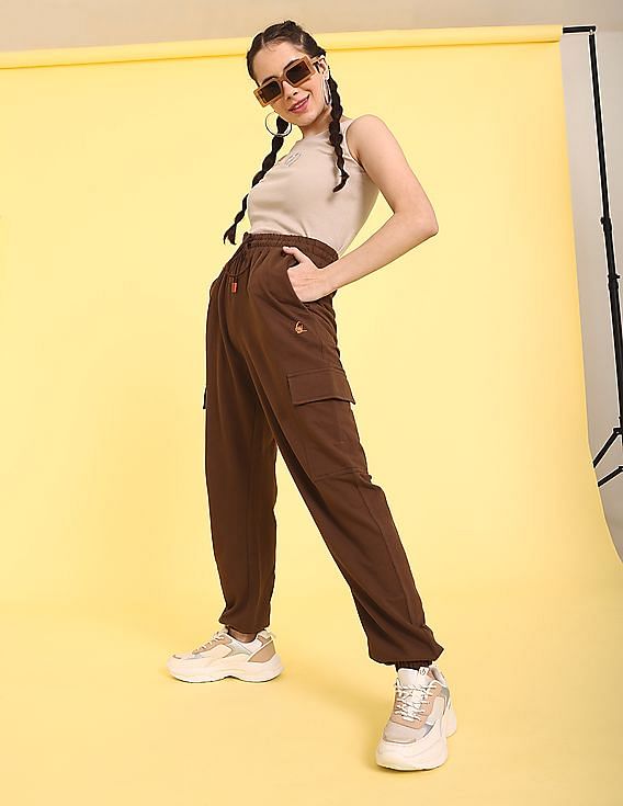 Buy Olive Green Track Pants for Women by Outryt Online  Ajiocom