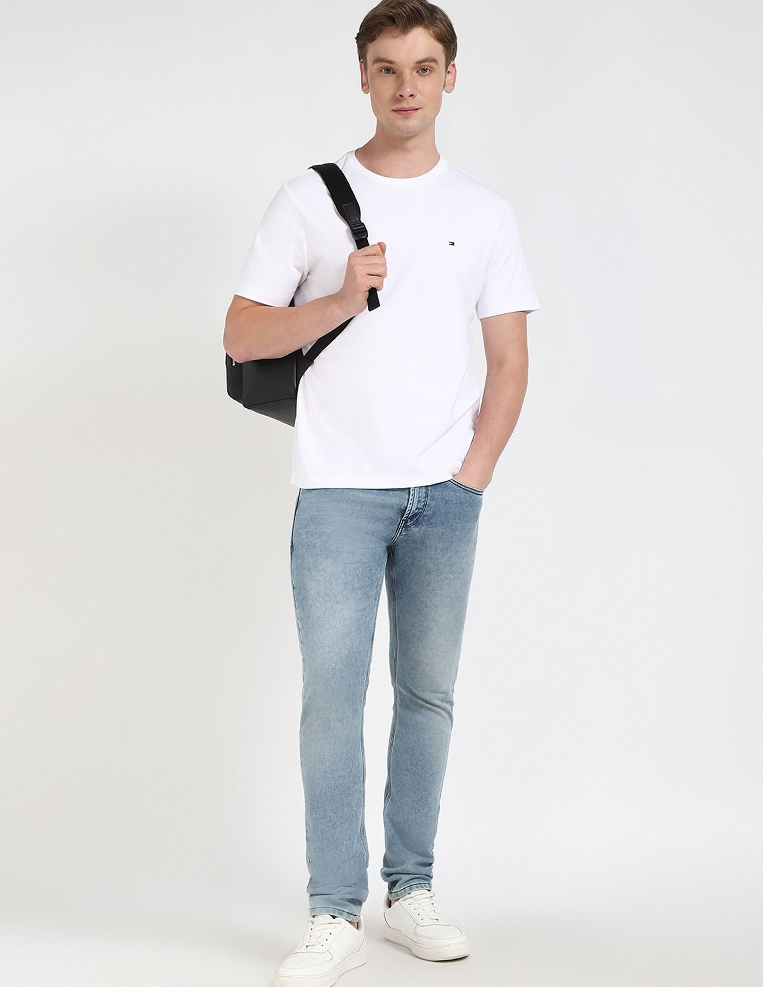 Tommy Hilfiger Solid Regular-Fit Cotton T-Shirt