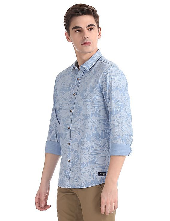 Flying Machine Regular Fit Printed Shirt