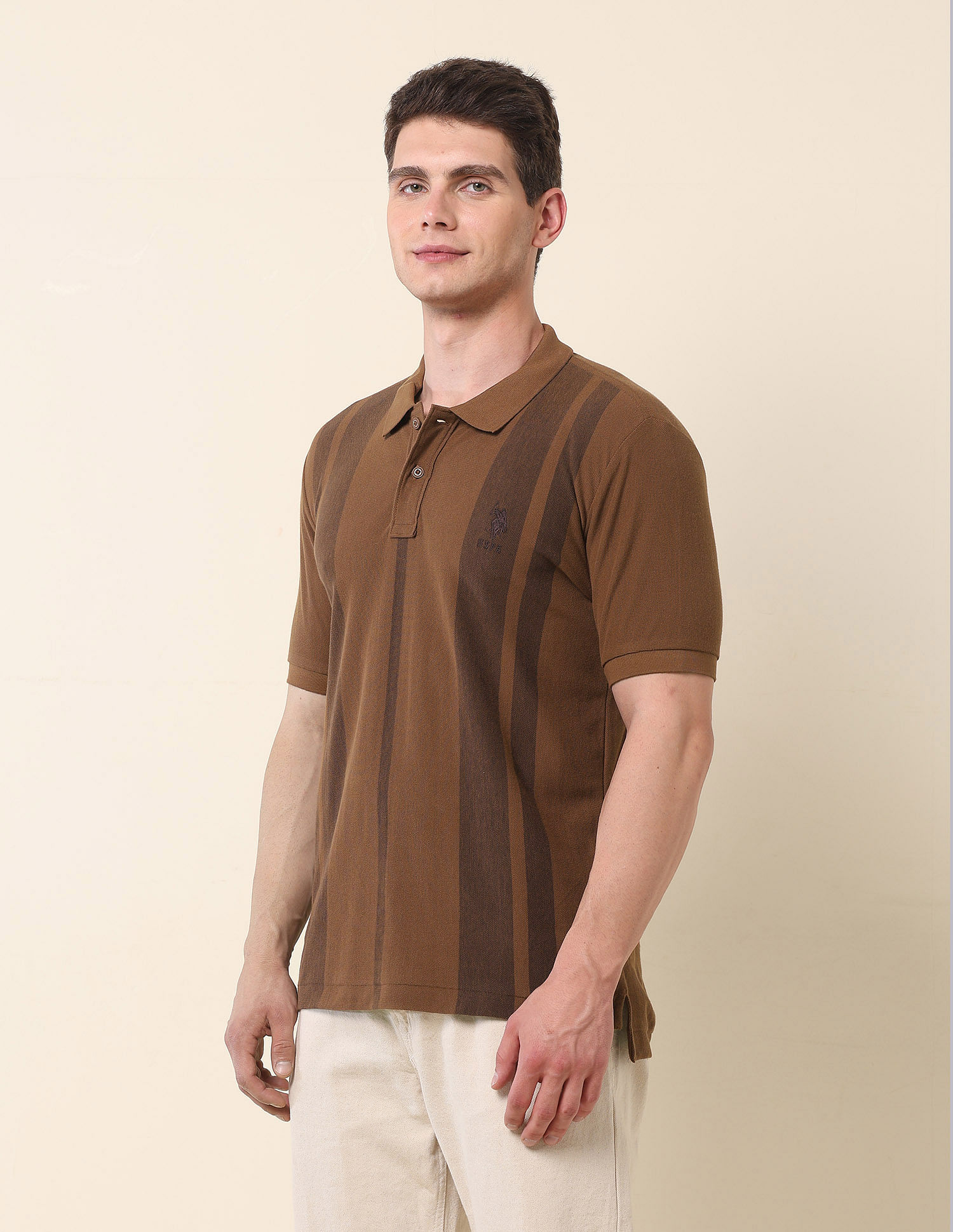 U.S. Polo Assn. Vertical Striped Classic Polo Shirt