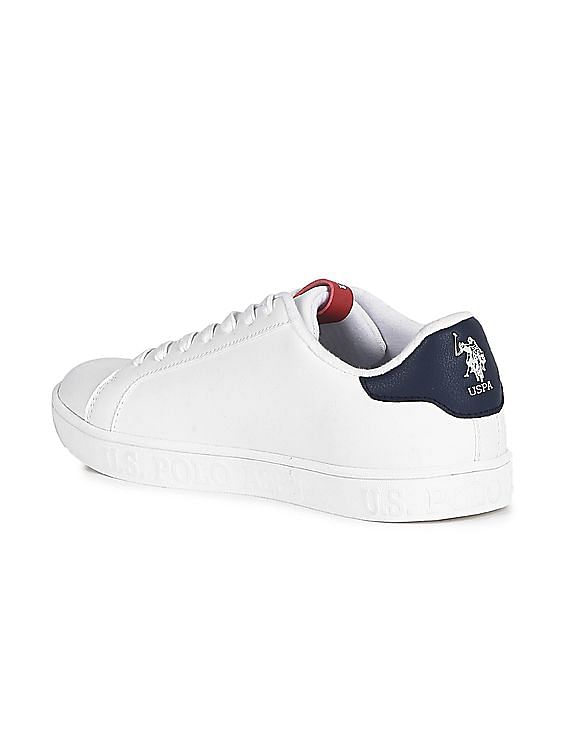 White cotton from featuring a classic polo collar, Hotelomega Sneakers  Sale Online