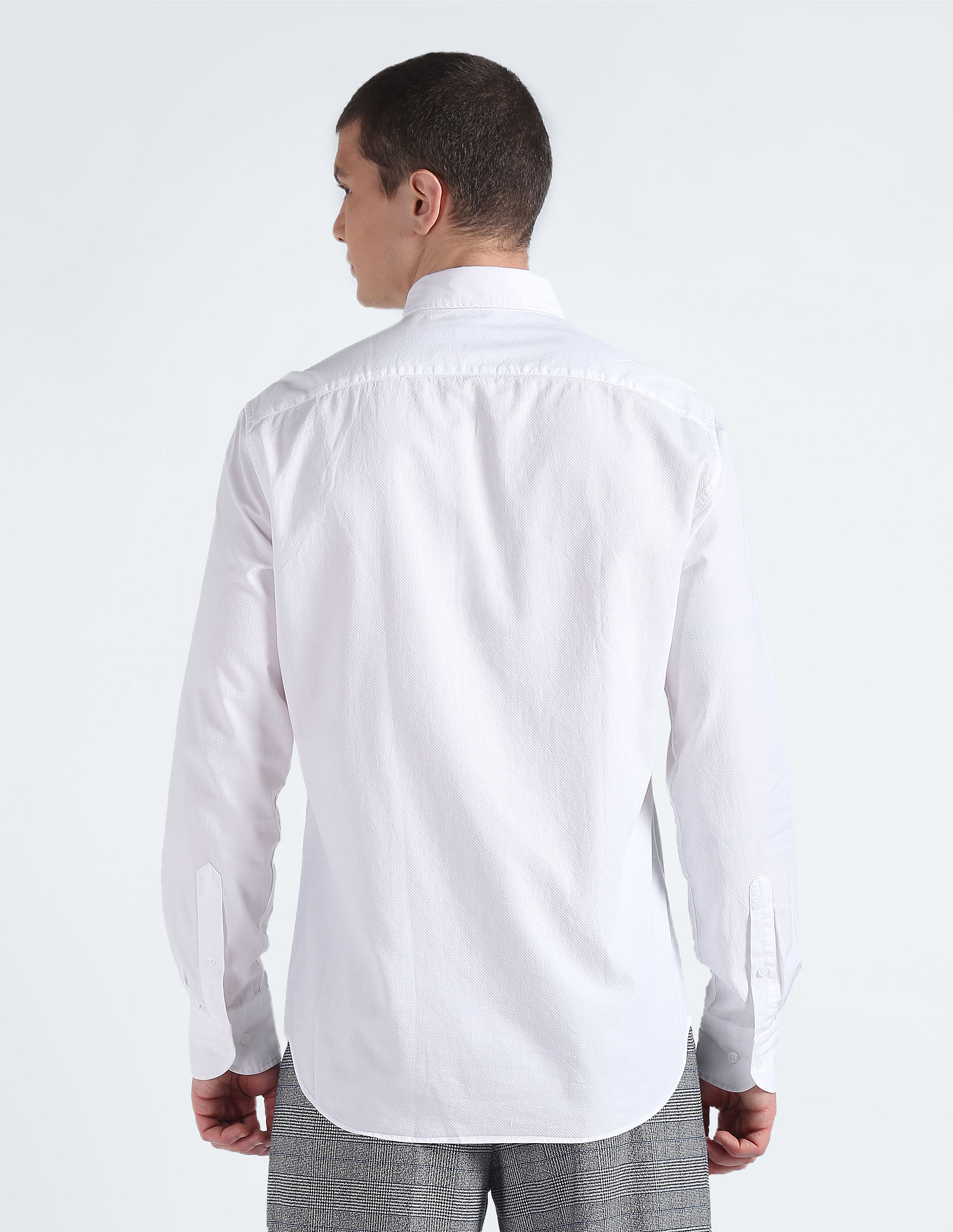 Tommy Hilfiger Solid Dobby Cotton Shirt
