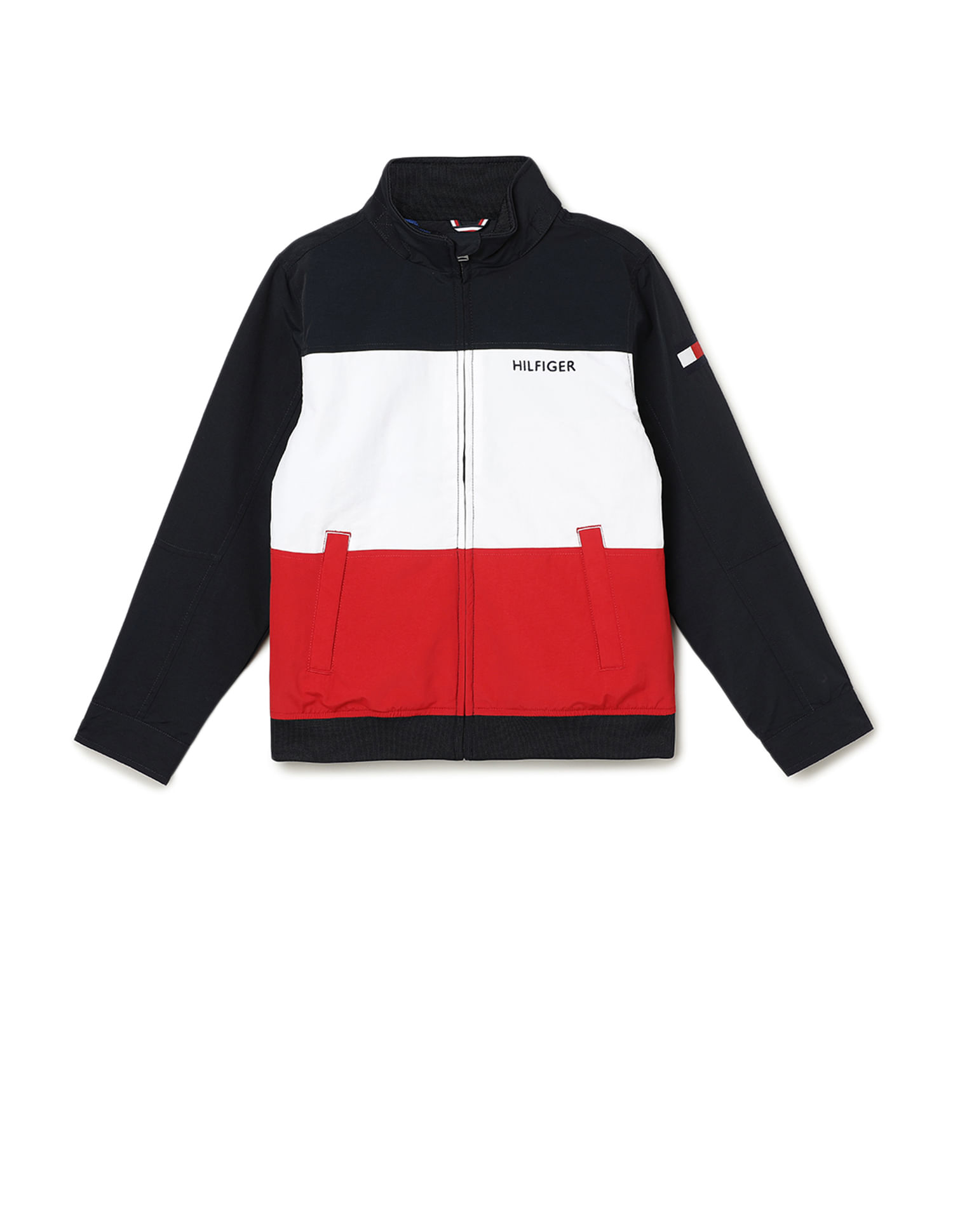 Clothing Hooded Jacket Tommy Hilfiger Jacket Red Blue White Buy