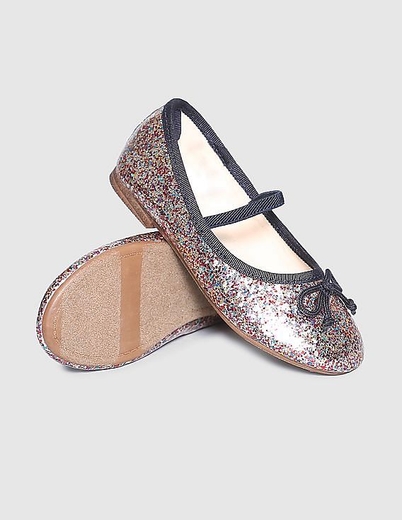 GAP Girls Multi Colour Sequin Embellished Ballerina Shoes