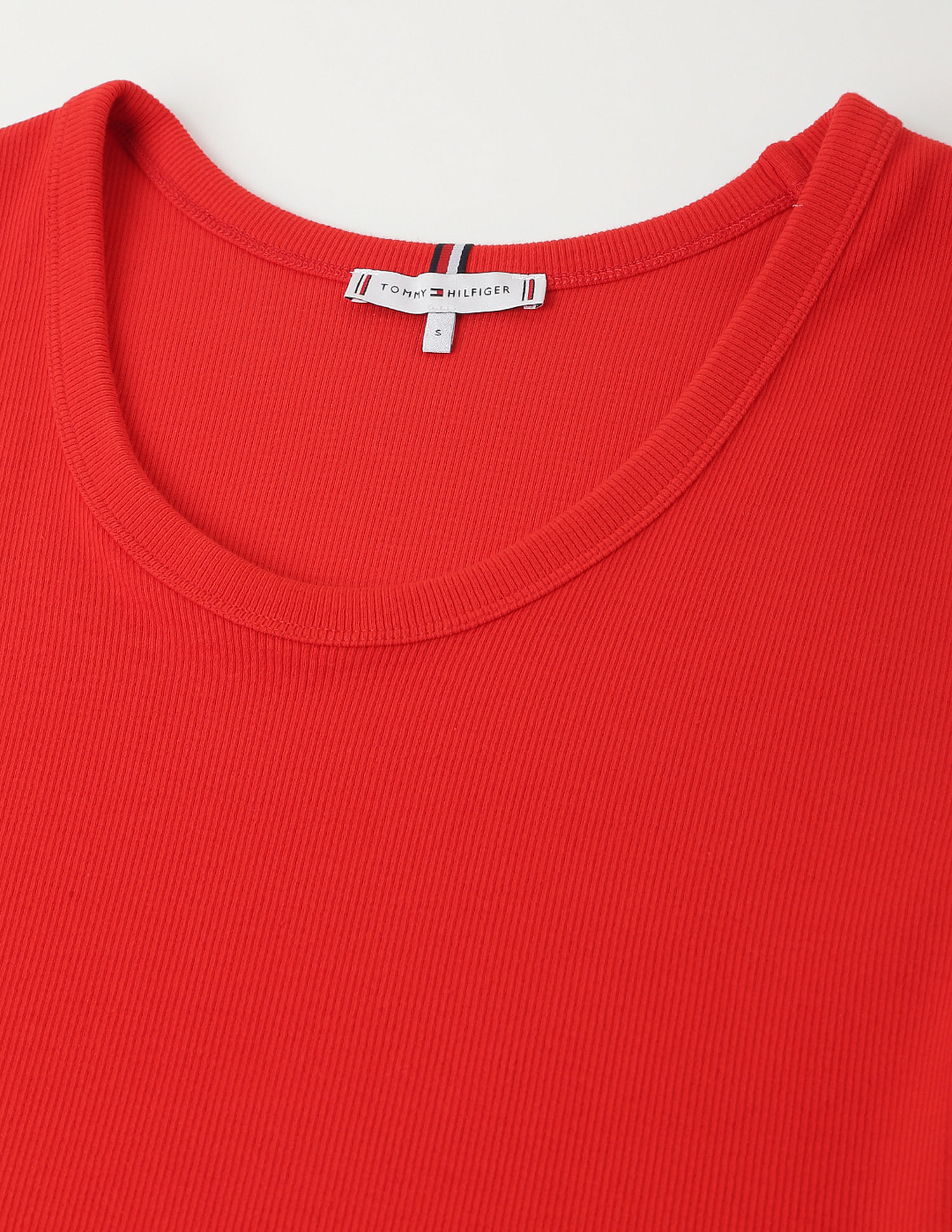 Tommy Hilfiger Midi Bodycon Ribbed Dress