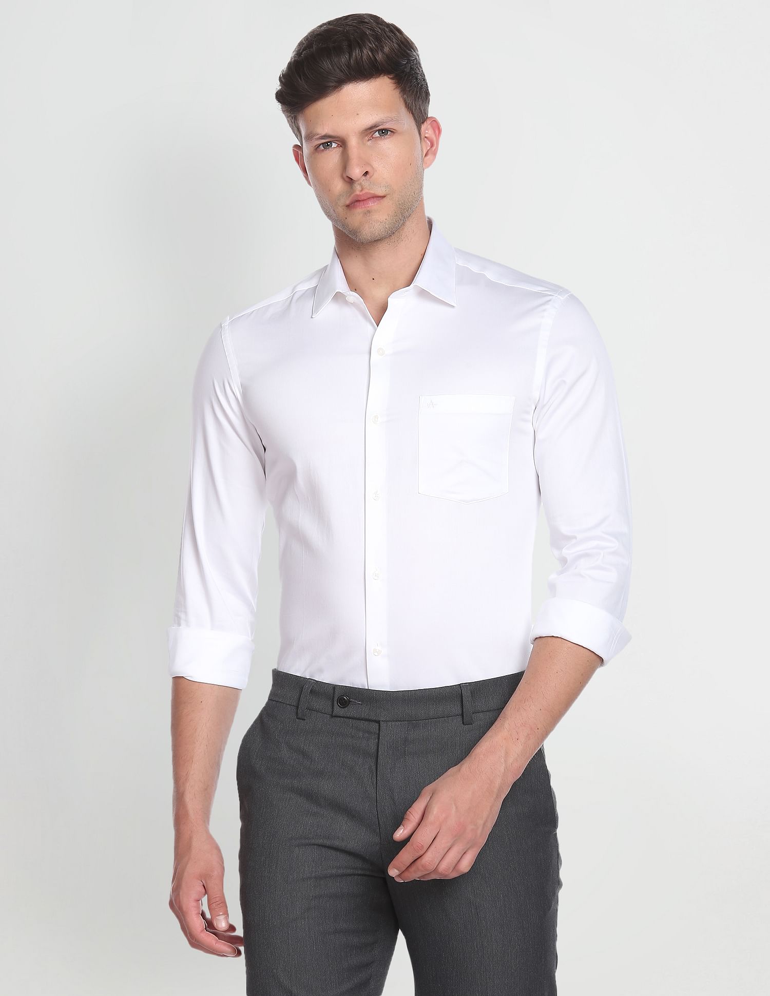 Arrow Slim Satin Shirt