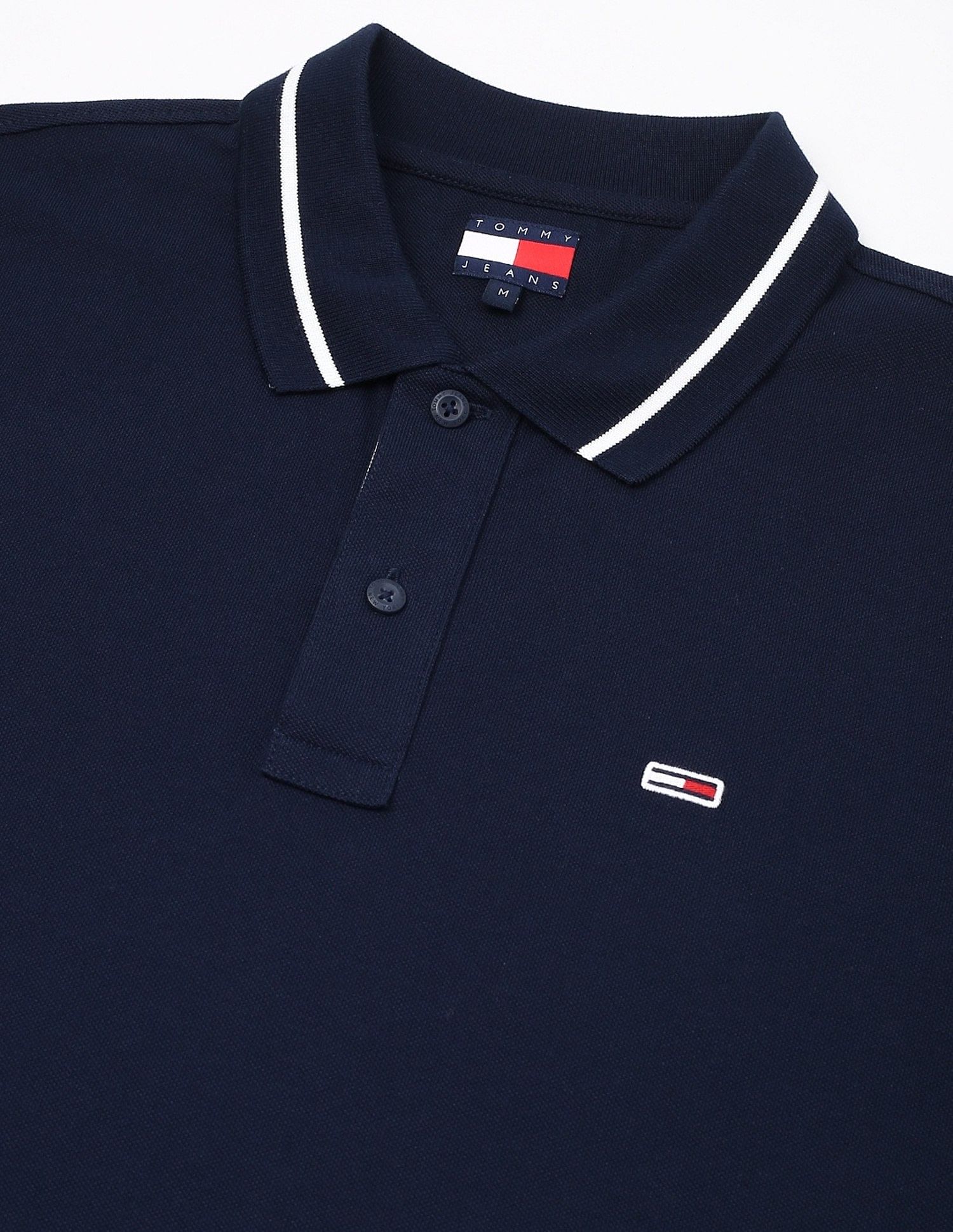 Tommy Hilfiger Solid Regular-Fit Cotton Polo Shirt