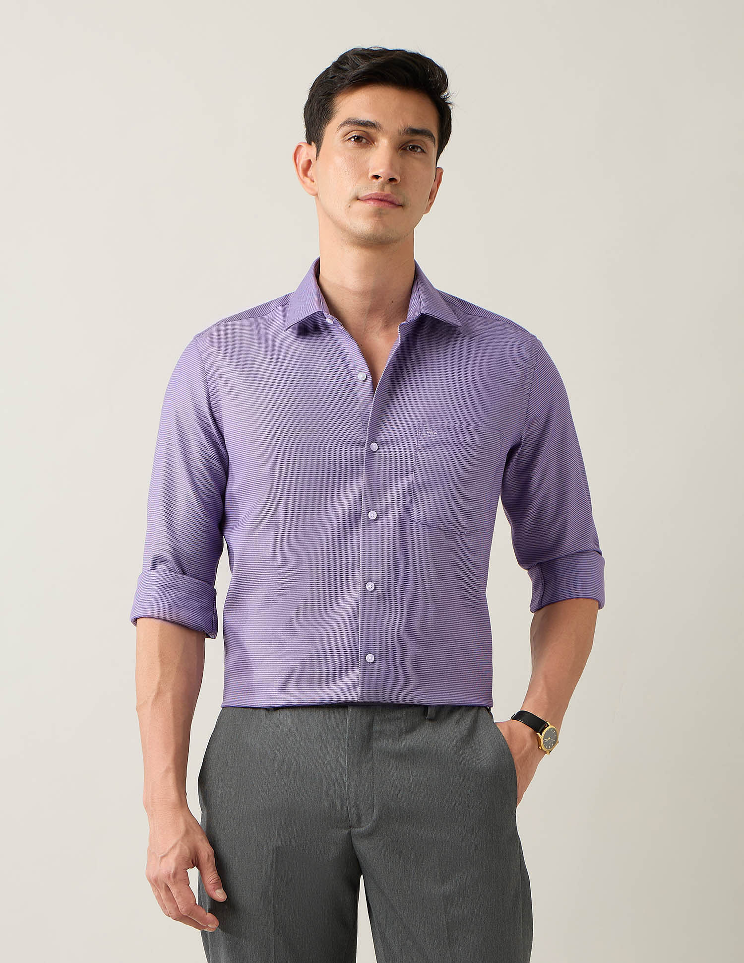Arrow Manhattan Slim Fit Autopress Shirt