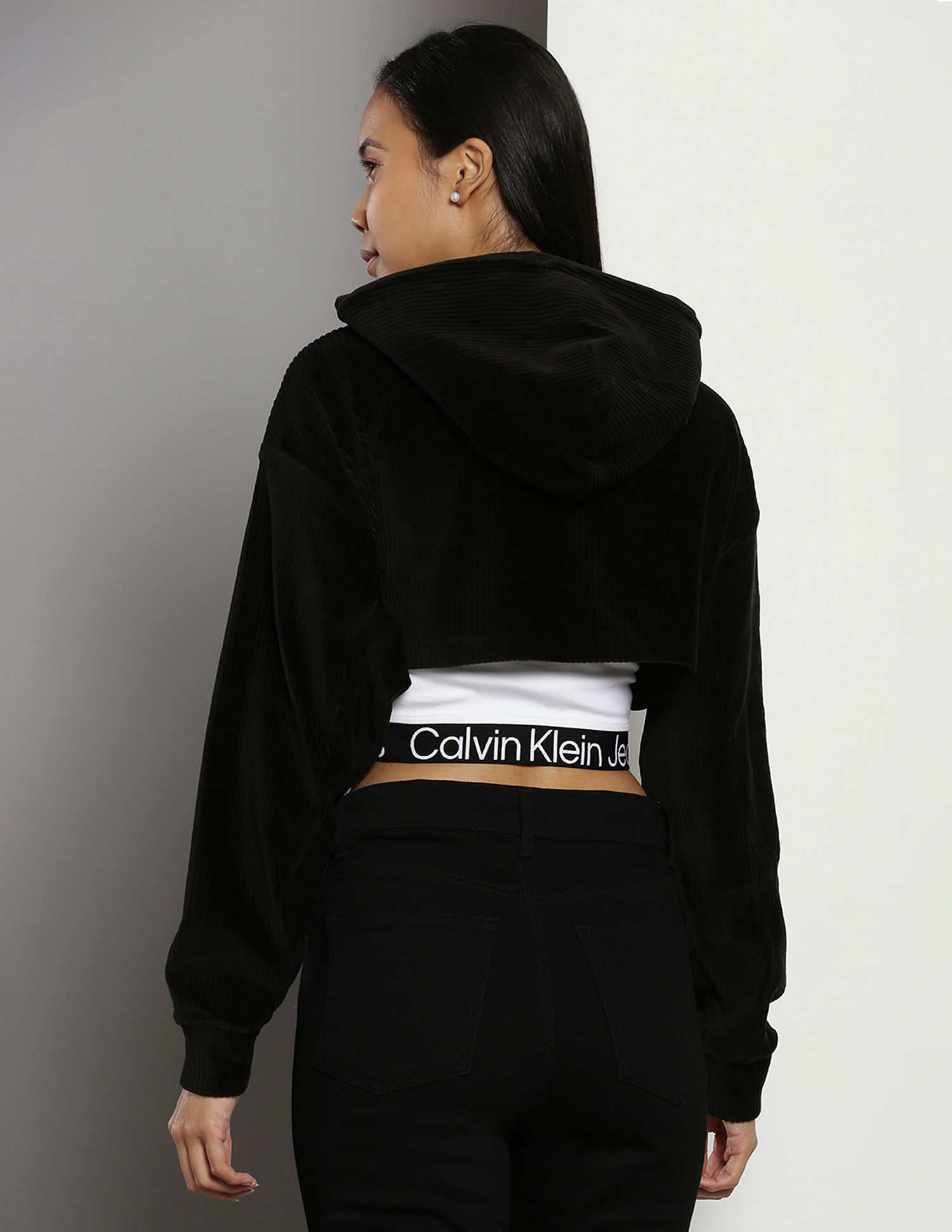 Calvin Klein Organic Cotton Cropped Sweatshirt
