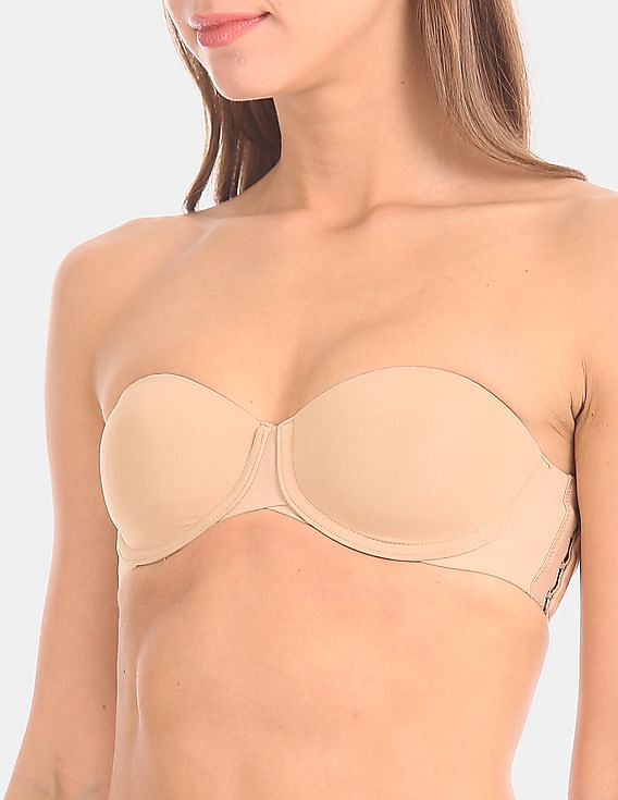Buy Calvin Klein Underwear Women Nude Detachable Strap Lightly Lined  Stretch Bra 