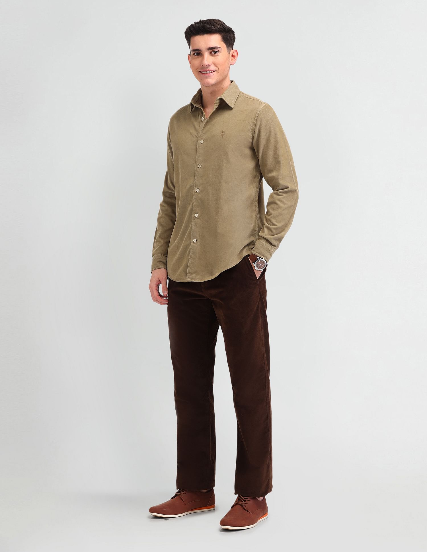 U.S. Polo Assn. Denim Co. Textured Cotton Shirt