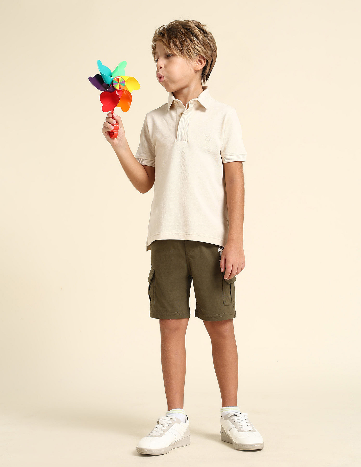 U.S. Polo Assn. Kids Boys Regular Fit Solid Polo Shirt