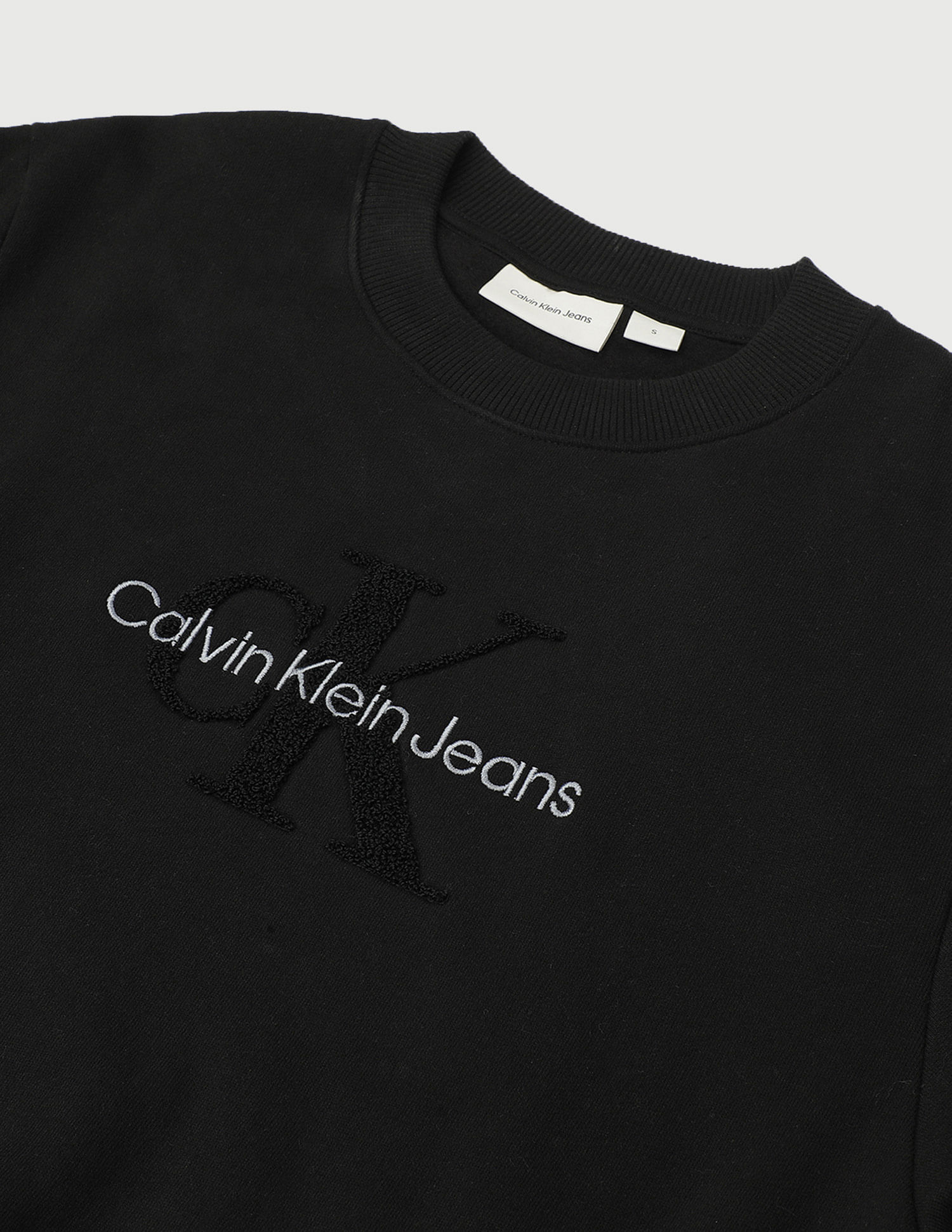 Buy Calvin Klein Jeans Chenille Monologo Crewneck Sweatshirt
