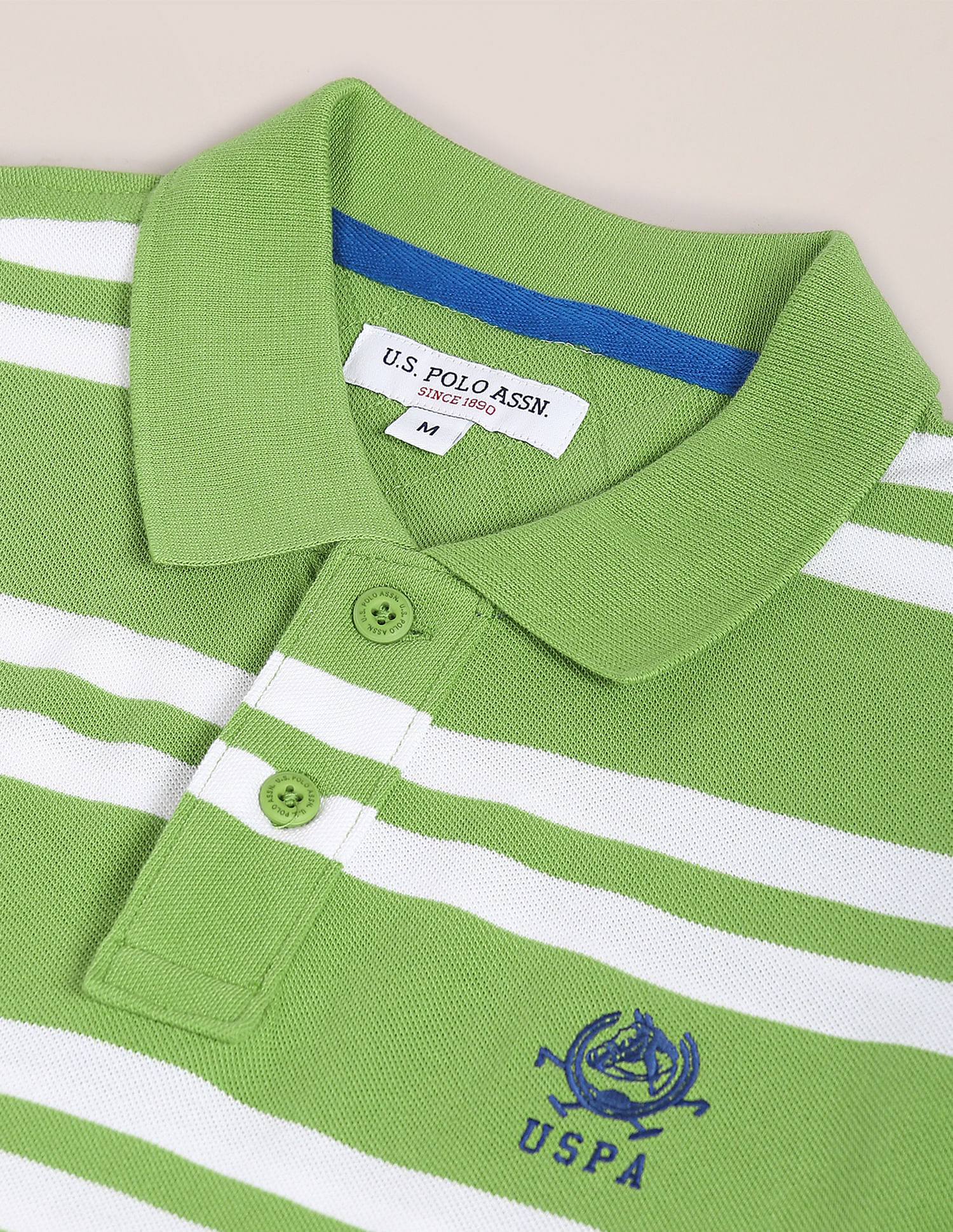 U.S. Polo Assn. Horizontal Stripe Cotton Polo Shirt