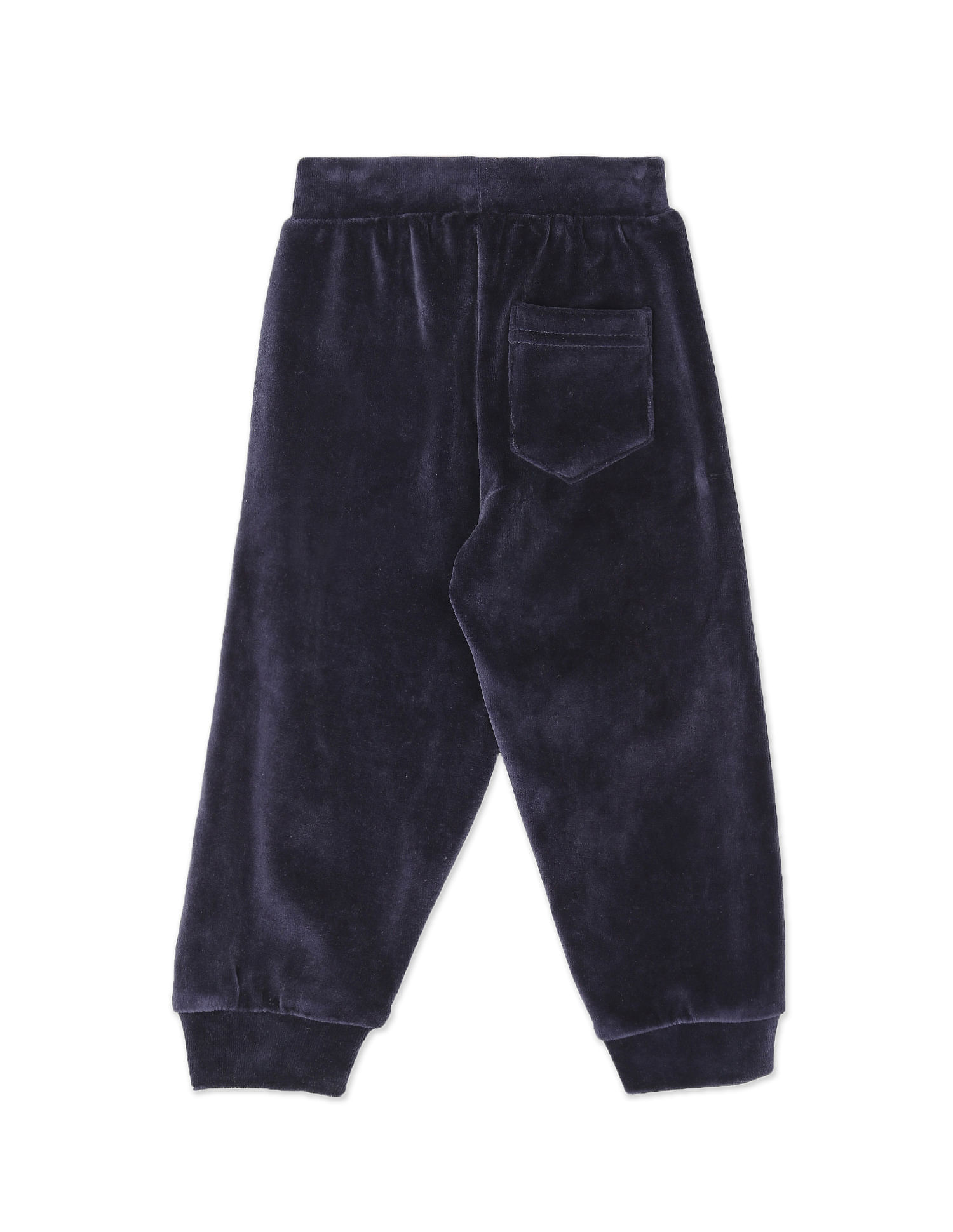 U.S. Polo Assn. Kids Glitter Tape Velvet Track Pants