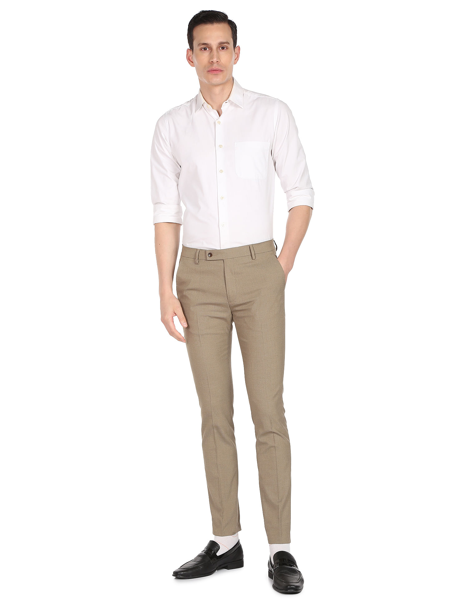 Twisted Tailor Plus pudwill slim fit suit trousers in beige and navy micro  check  ASOS