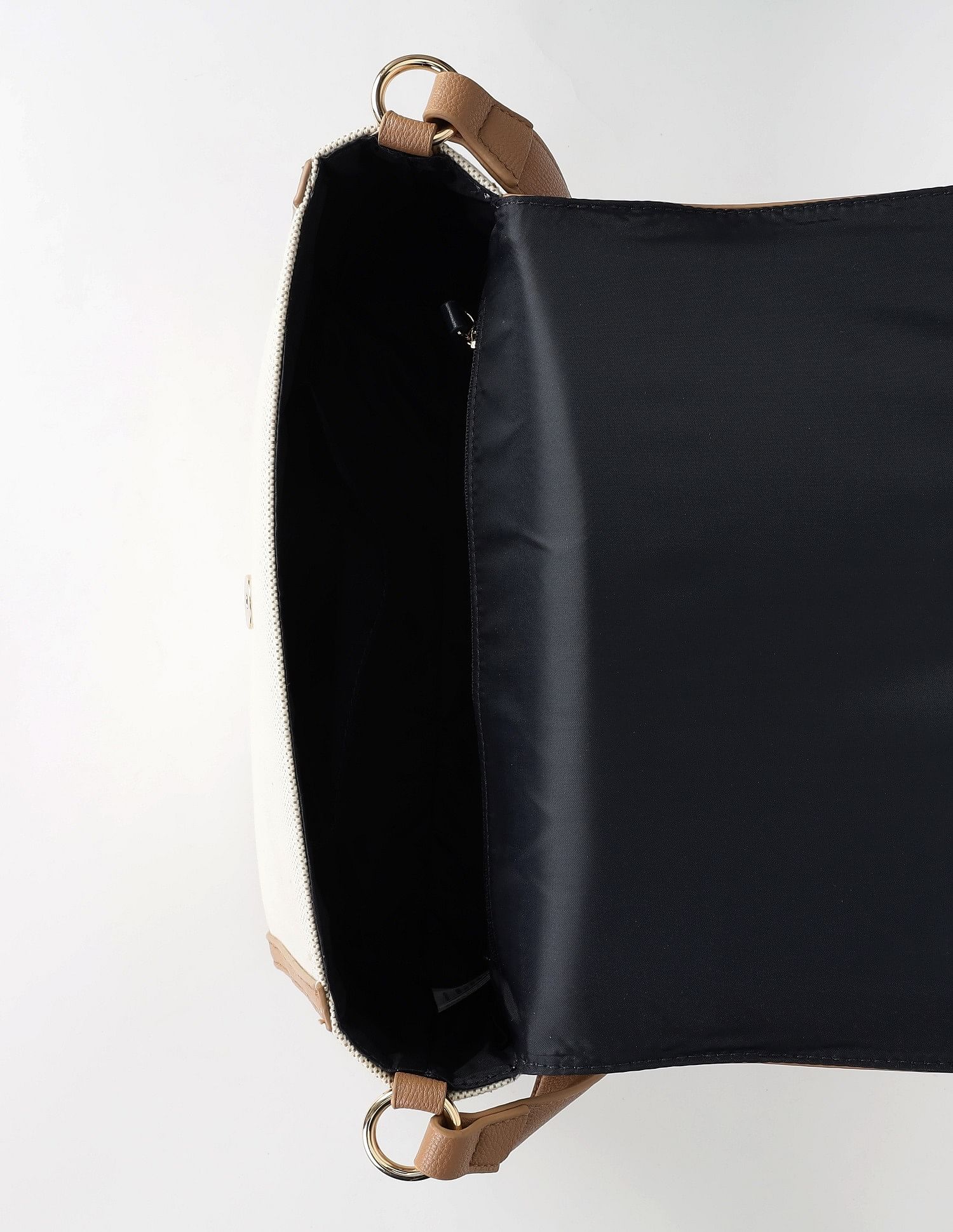 Tommy Hilfiger Solid Brown Polyester Sling Bag