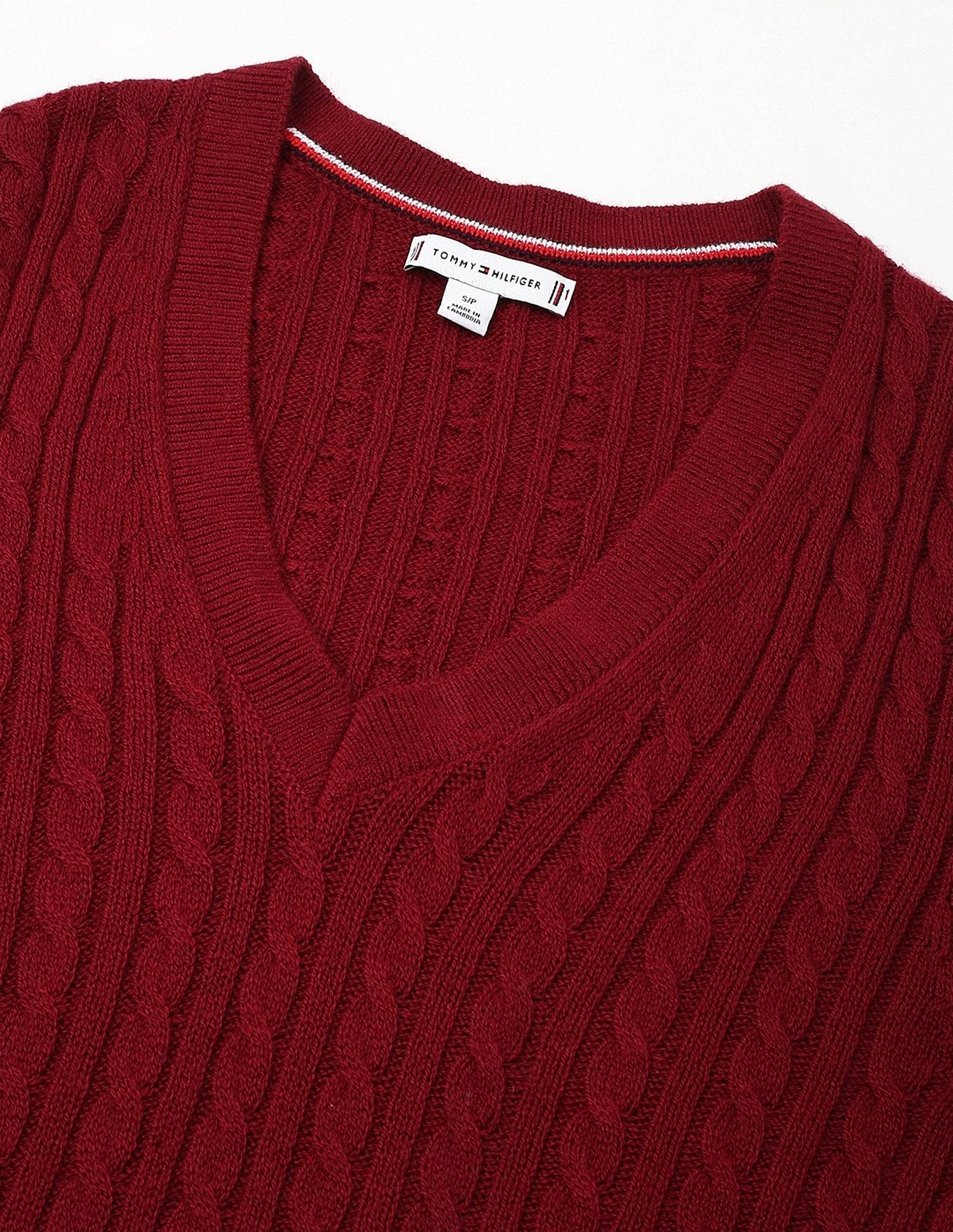 Tommy Hilfiger Regular-Fit Nylon V-Neck Sweater
