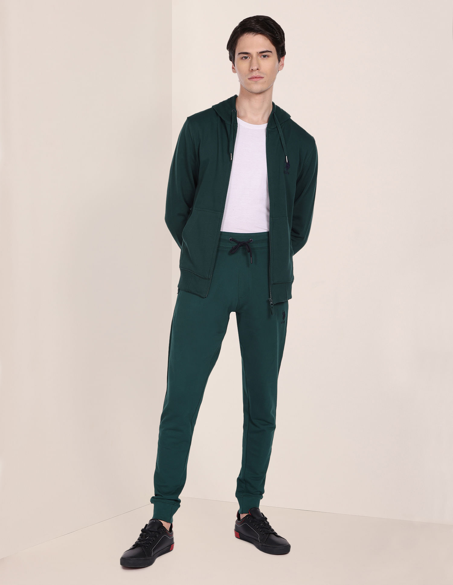 U.S. Polo Assn. Elasticised Pure Cotton Track Pants