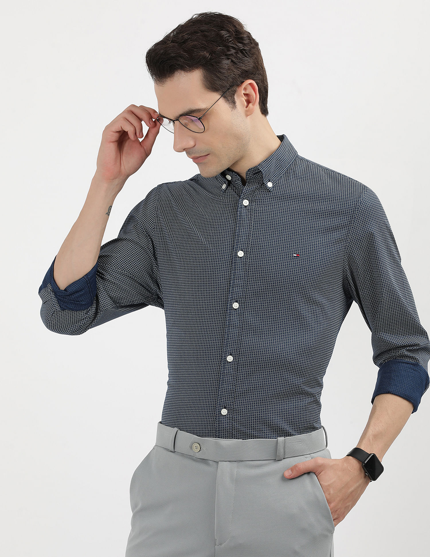 Tommy Hilfiger Sustainable Geometric Print Shirt