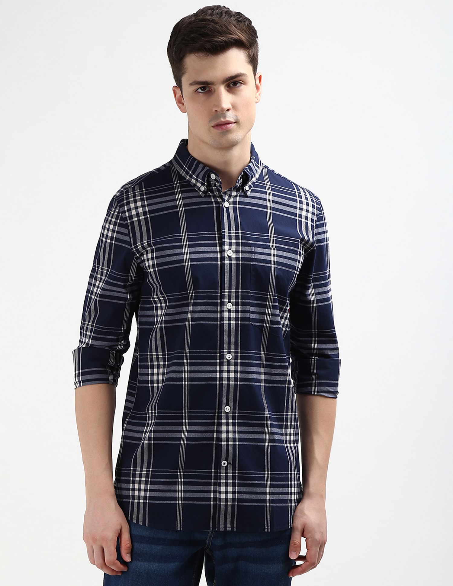 Tommy Hilfiger Stretch Checked Regular Fit Shirt