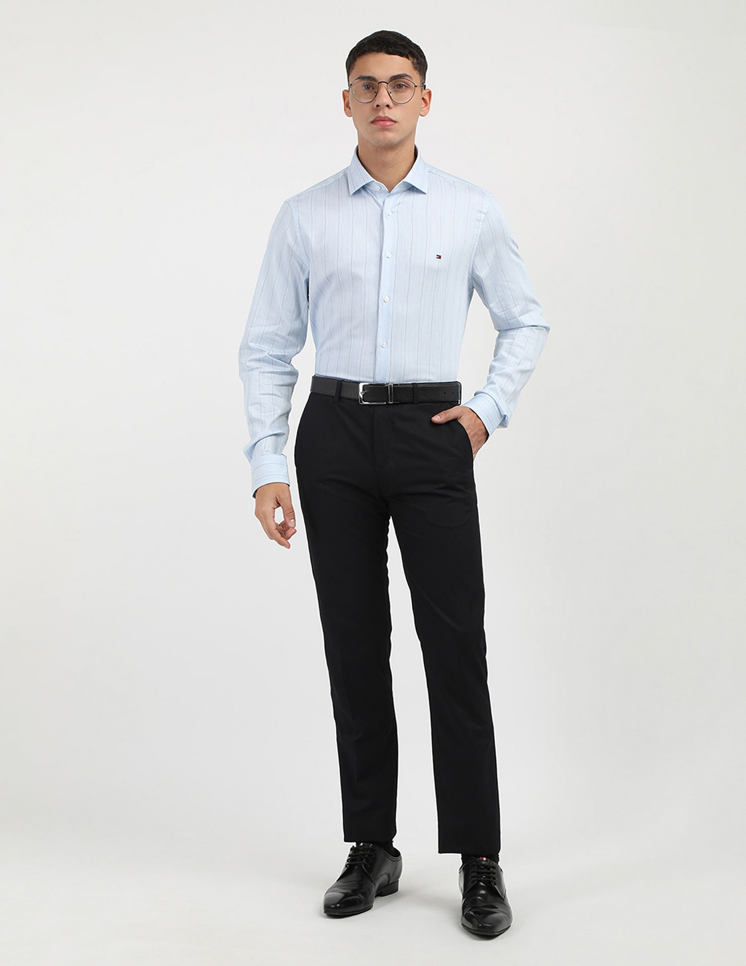 Tommy Hilfiger Melange Striped Slim Fit Shirt