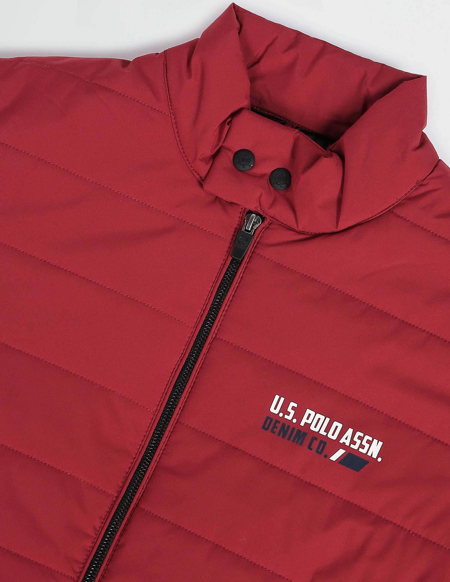 U.S. Polo Assn. Denim Co. High Neck Solid Jacket