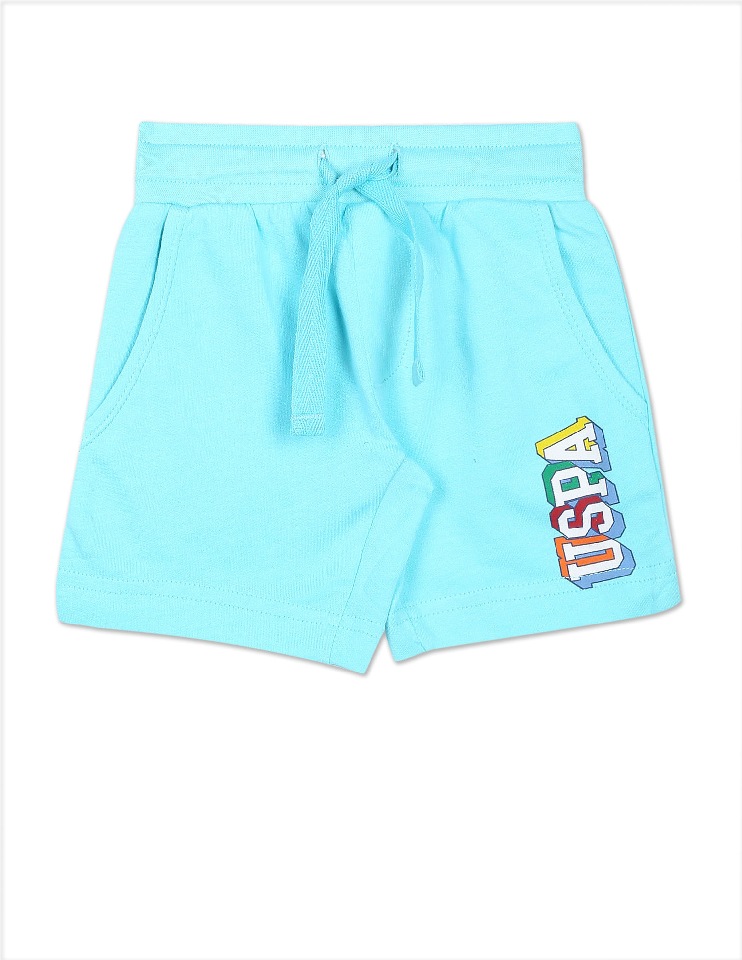 U.S. Polo Assn. Kids Boys Light Blue Cotton Knit Set