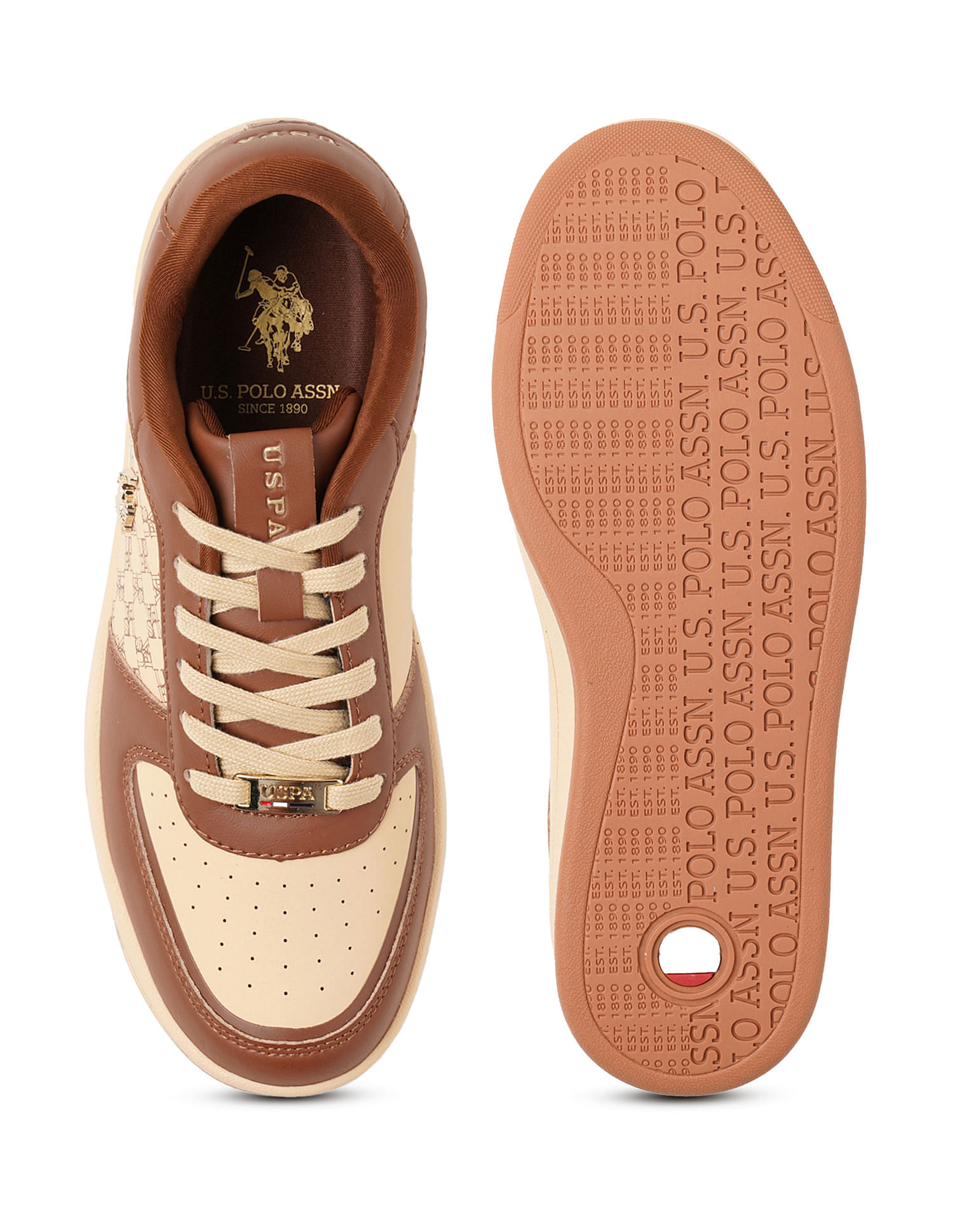 U.S. Polo Assn. Women Brand Print Ryna Sneakers