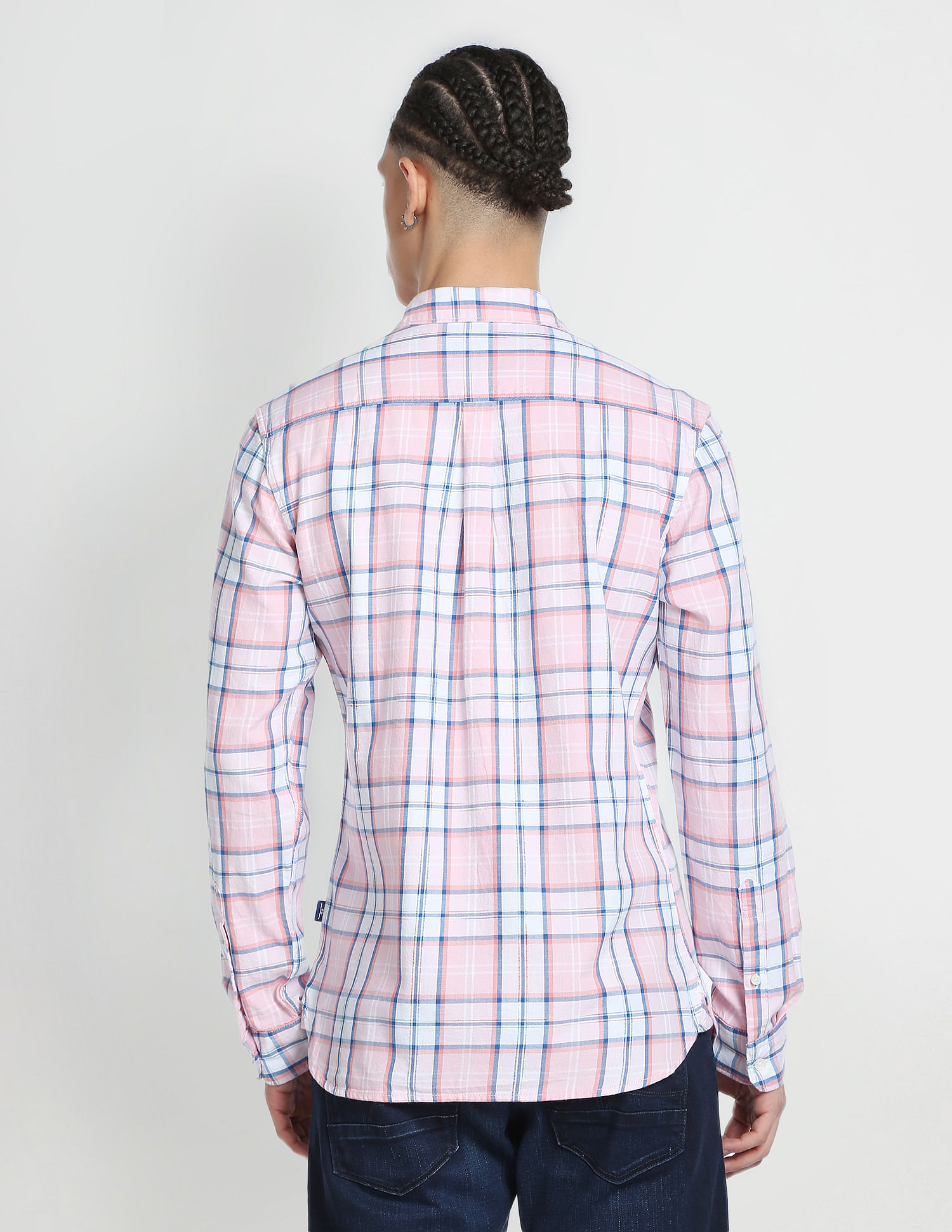 Buy Nite Flite Full Sleeves Plaid Checked Coordinating Shirt