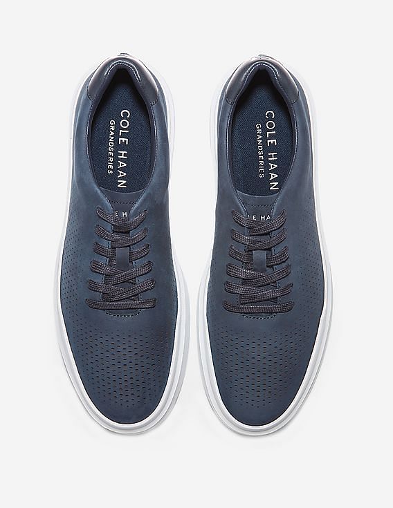 Cole Haan Men Navy GrandPrø Rally Laser Cut Sneaker