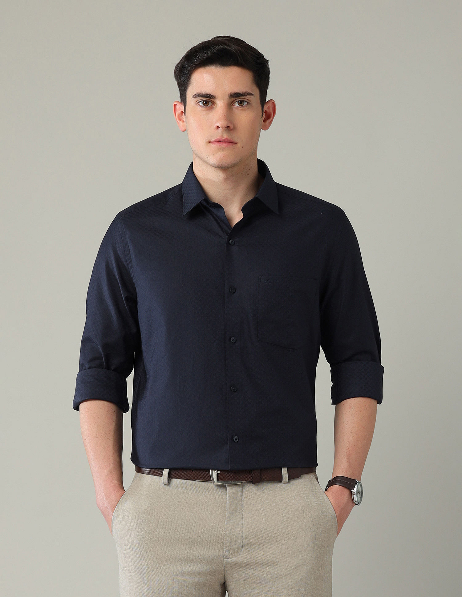 Arrow Iconic Textured Liberty Classic Fit Shirt